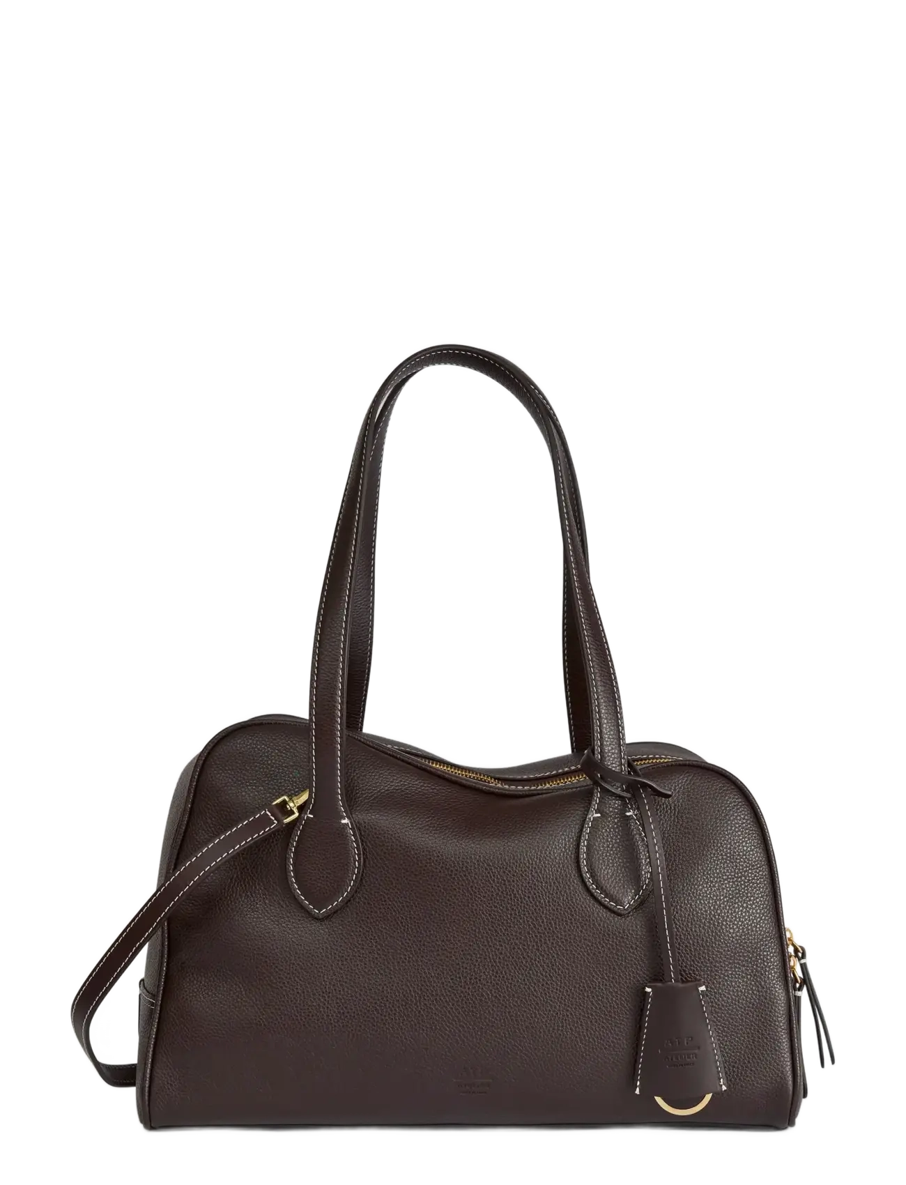 ATP ATELIER Noale Walnut/Contrast Stitch Grained Calf Braun - One Size - Damen
