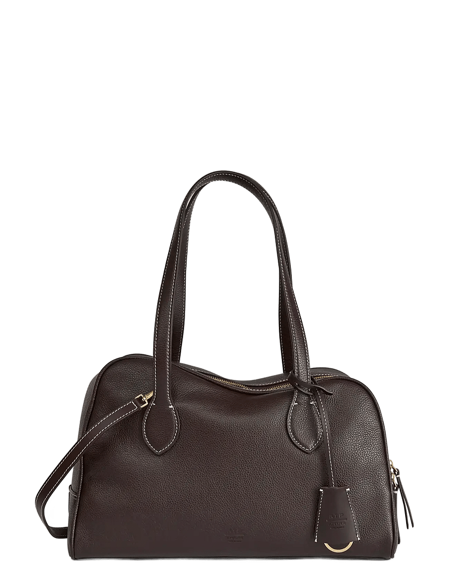 ATP Atelier - Noale Walnut/Contrast Stitch Grained Calf - shopping - walnut/contrast stitch - 1