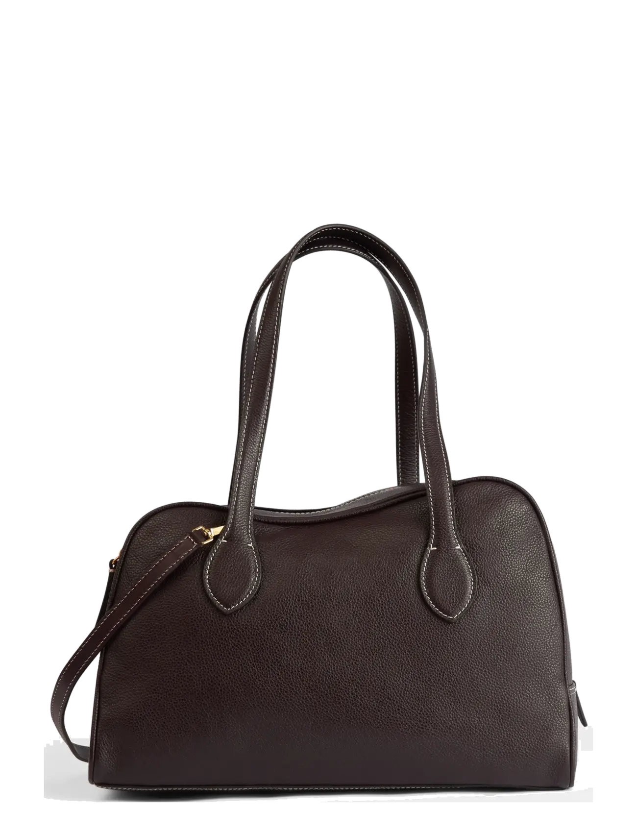 ATP Atelier - Noale Walnut/Contrast Stitch Grained Calf - shoppere - walnut/contrast stitch - 2