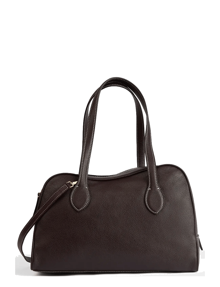 ATP Atelier - Noale Walnut/Contrast Stitch Grained Calf - shopping - walnut/contrast stitch - 2