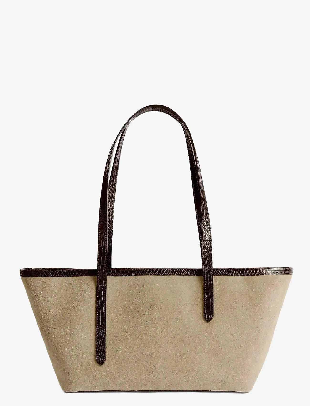 ATP Atelier - Gaiba Avena/Walnut Suede/Printed Lizard - shopper-laukut - avena/walnut - 2