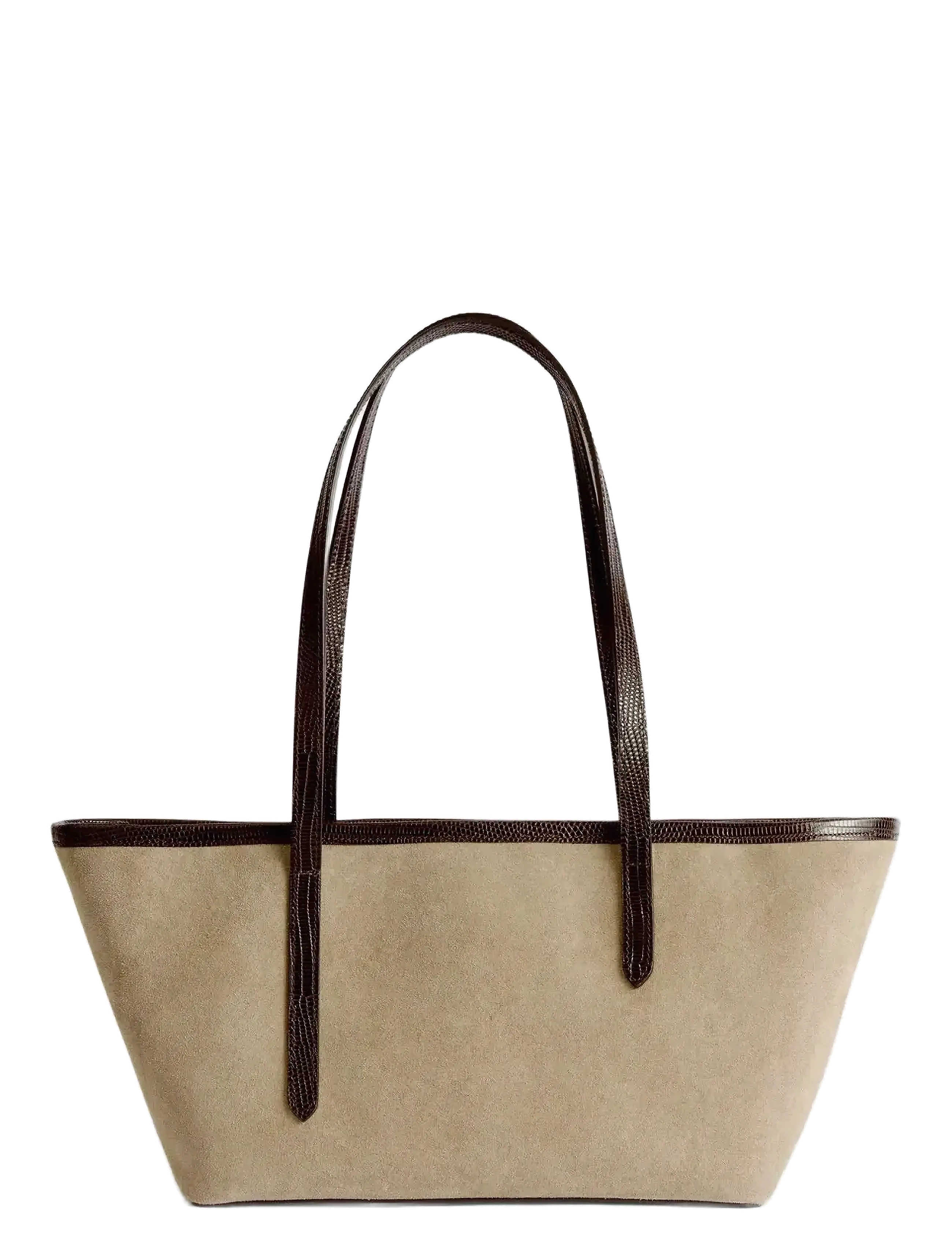 ATP Atelier - Gaiba Avena/Walnut Suede/Printed Lizard - shopper töskur - avena/walnut - 2