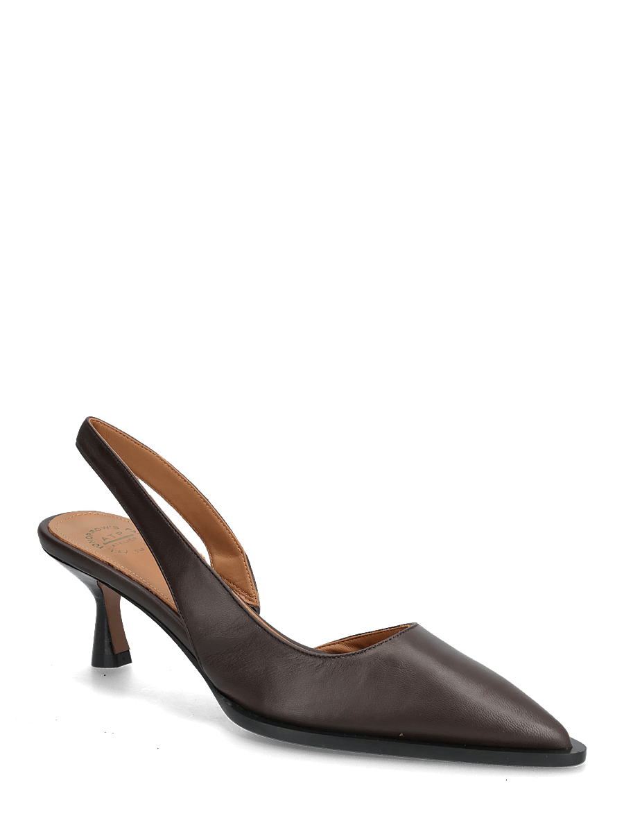 ATP Atelier - Desana Walnut Nappa - heeled slingbacks - walnut - 0
