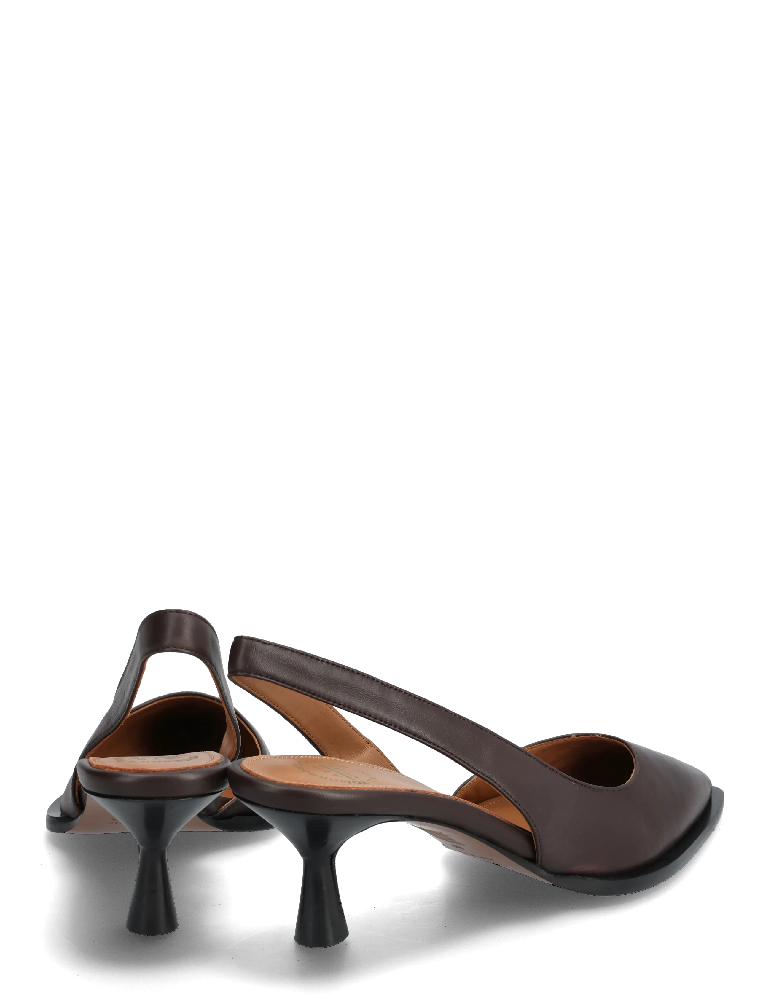 ATP Atelier - Desana Walnut Nappa - heeled slingbacks - walnut - 4