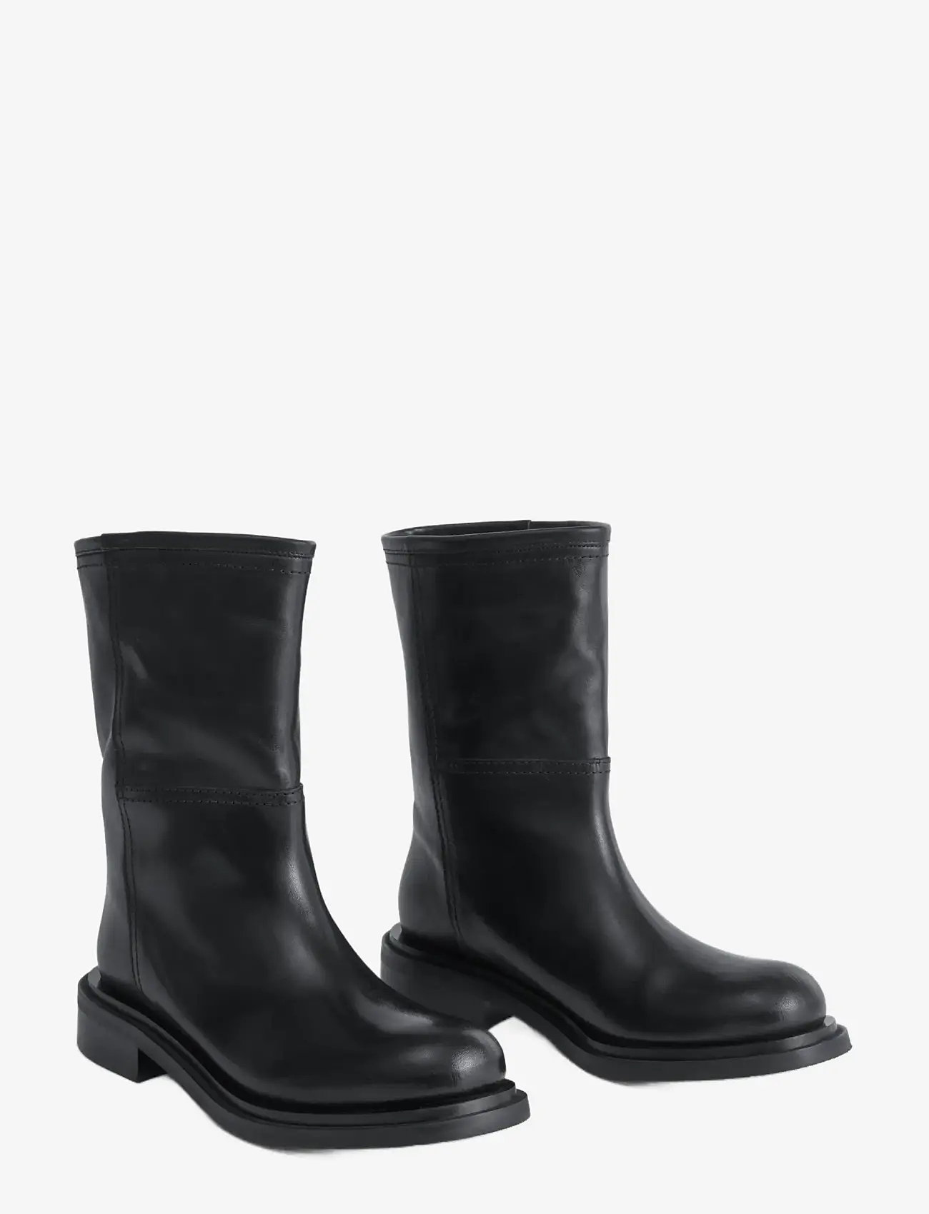 ATP Atelier - Sirone Black Vacchetta - platta ankelboots - black - 3