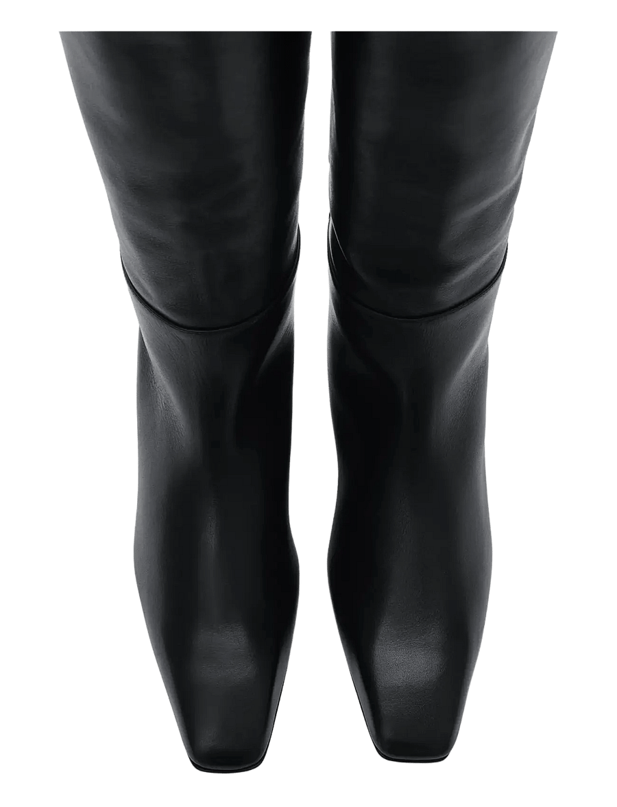 ATP Atelier - Erve Black Calf - knähöga stövlar - black - 2