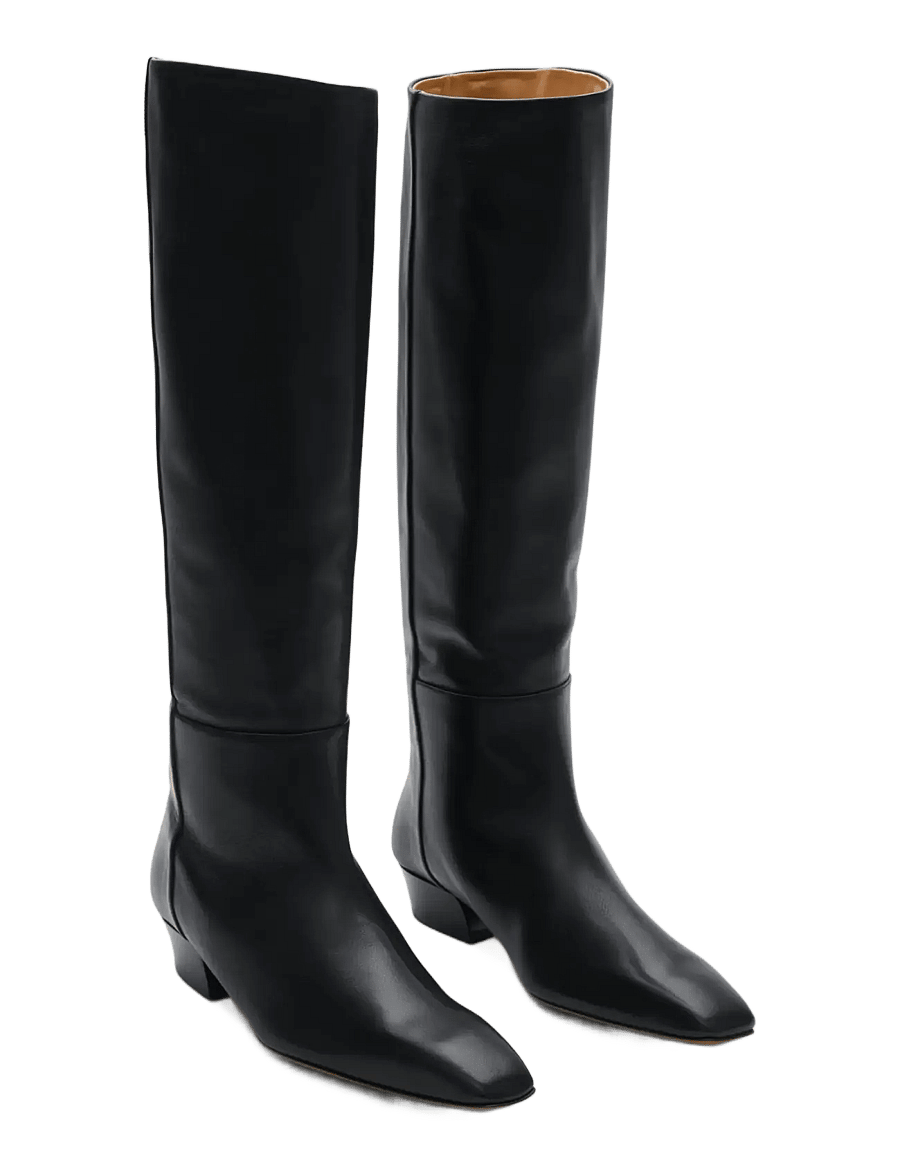 ATP Atelier - Erve Black Calf - knähöga stövlar - black - 3