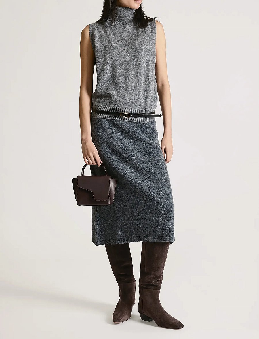 ATP Atelier - Erve Walnut Suede - knee high boots - walnut - 0