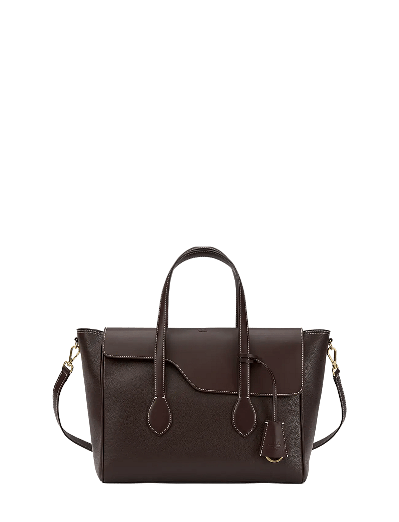 ATP Atelier - Merlara Walnut/Contrast Stitch Grained Calf - sacs à bandoulière - walnut/contrast stitch - 0