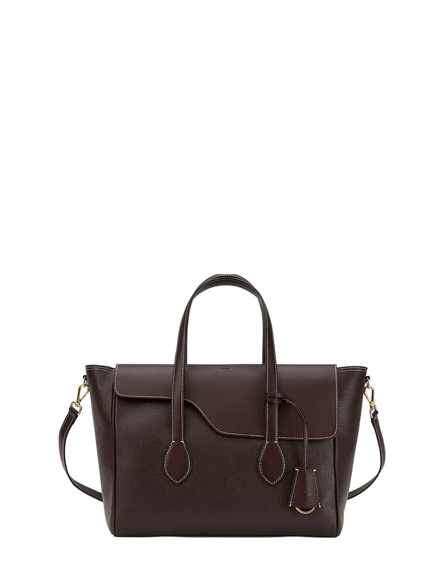ATP Atelier - Merlara Walnut/Contrast Stitch Grained Calf - sacs à bandoulière - walnut/contrast stitch - 0