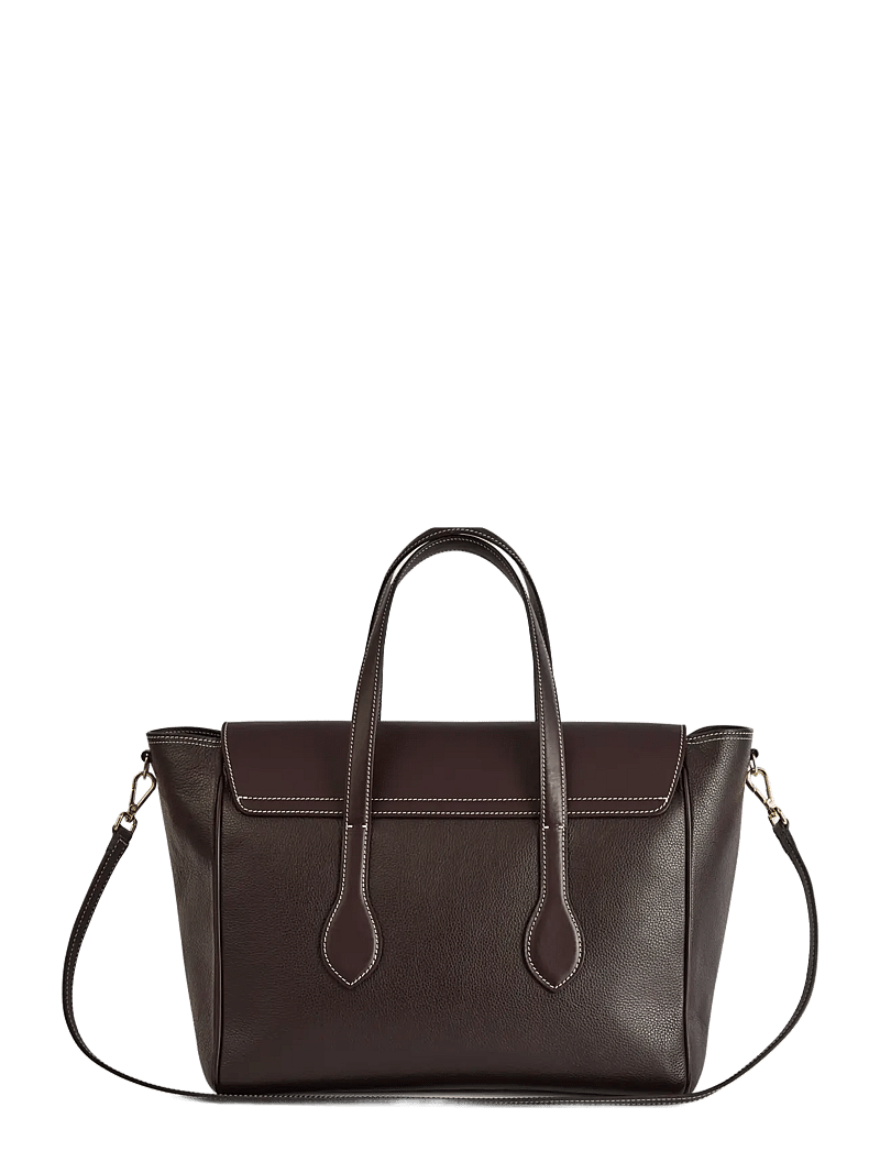 ATP Atelier - Merlara Walnut/Contrast Stitch Grained Calf - sacs à bandoulière - walnut/contrast stitch - 1