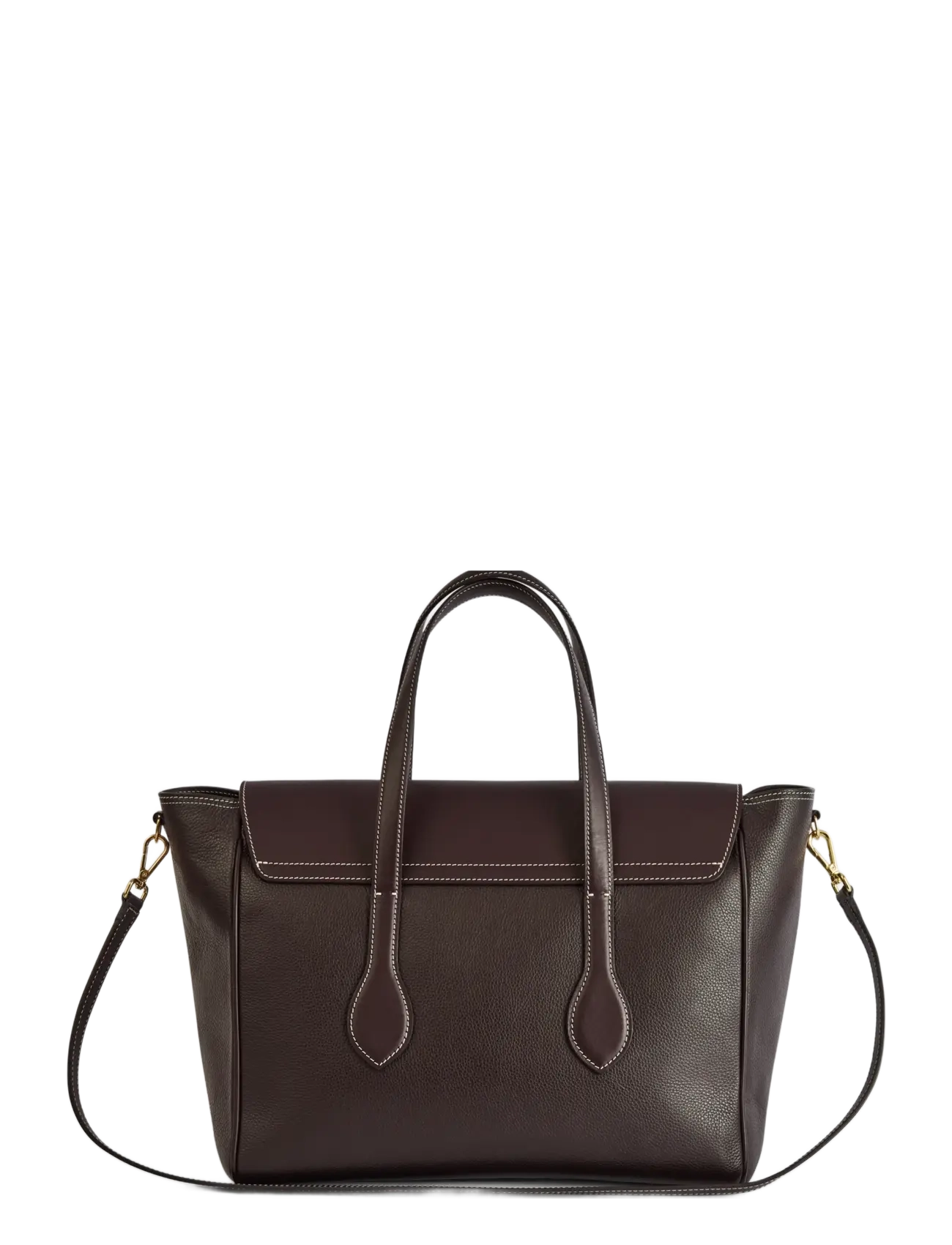 ATP Atelier - Merlara Walnut/Contrast Stitch Grained Calf - sacs à bandoulière - walnut/contrast stitch - 1