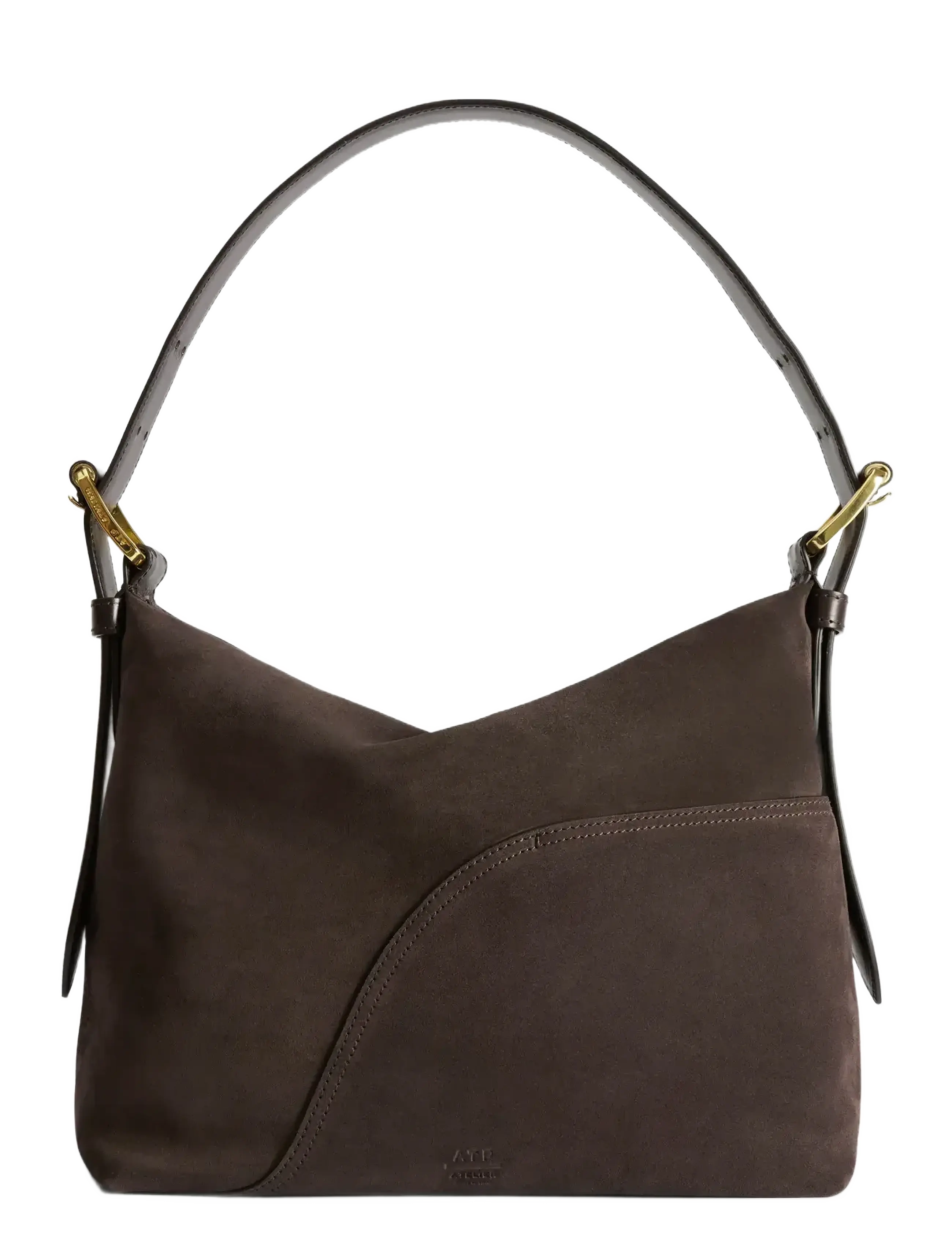 ATP Atelier Bassanina Walnut Suede/Vacchetta - Torby - WALNUT / brown