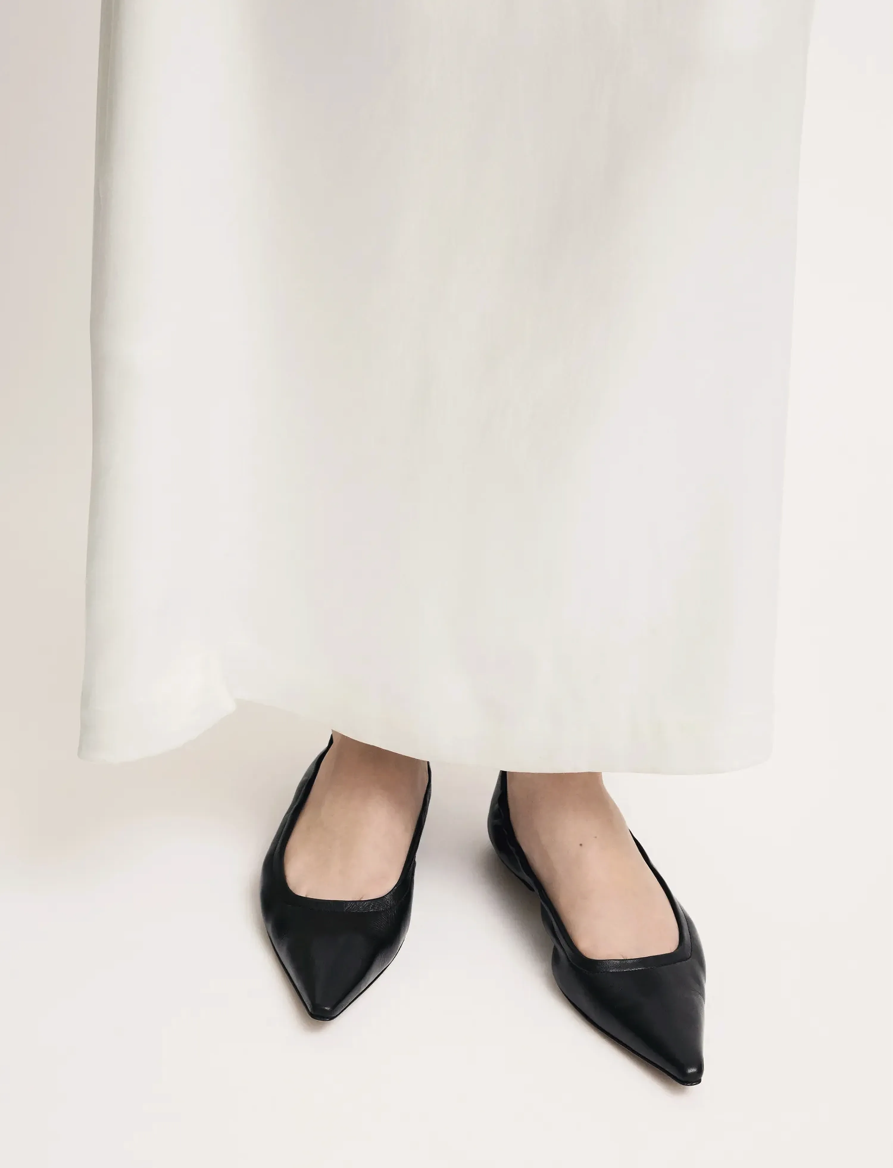 ATP Atelier Aprica Black Shiny Nappa, 37, Black, Sko > Flats, Dame