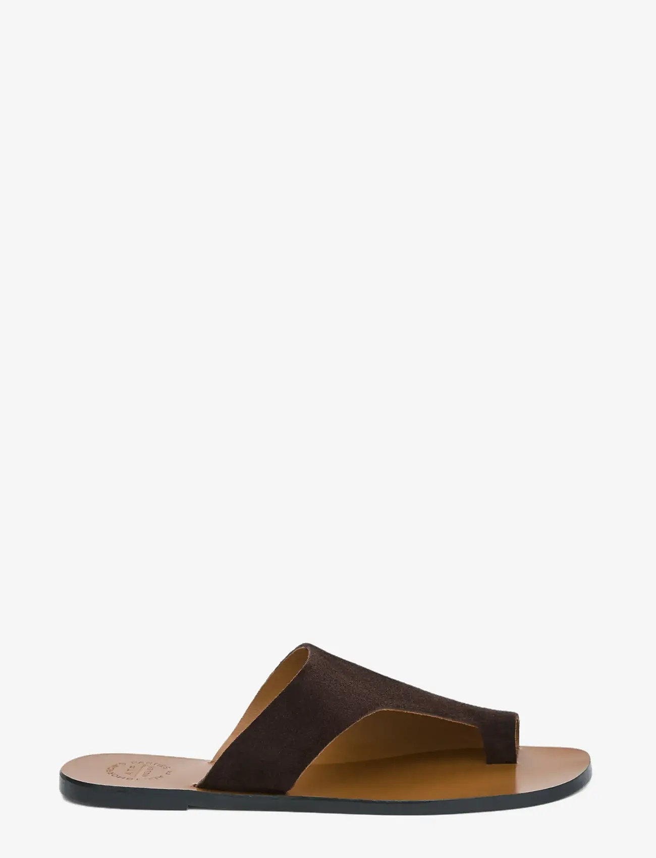 ATP Atelier - Rosa Walnut Suede - flat sandals - walnut - 1