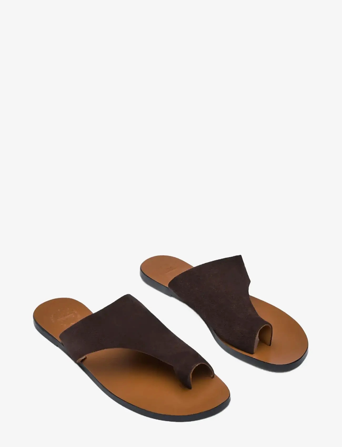 ATP Atelier - Rosa Walnut Suede - flat sandals - walnut - 2