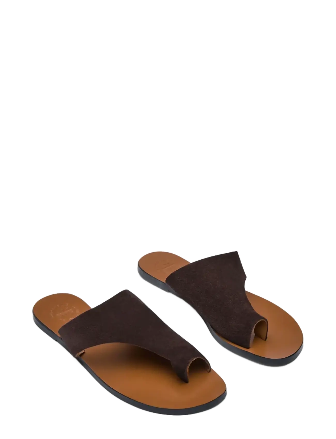 ATP Atelier - Rosa Walnut Suede - flat sandals - walnut - 2