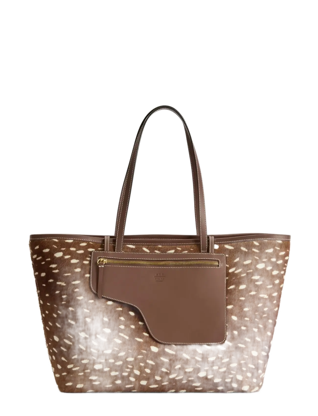 ATP ATELIER Eraclea Cannella Printed Cerbiatto Pony/Vacchetta Braun - One Size - Damen