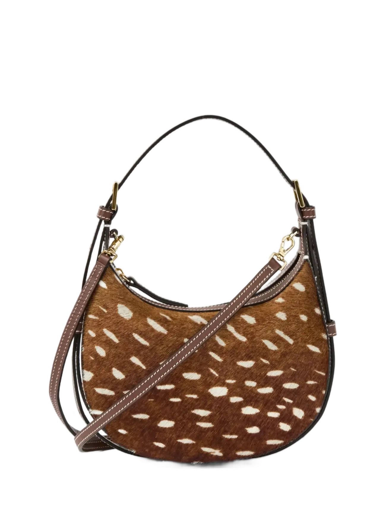 ATP Atelier - Silea Cannella Printed Cerbiatto Pony/Vacchetta - top handle tasker - cannella - 1