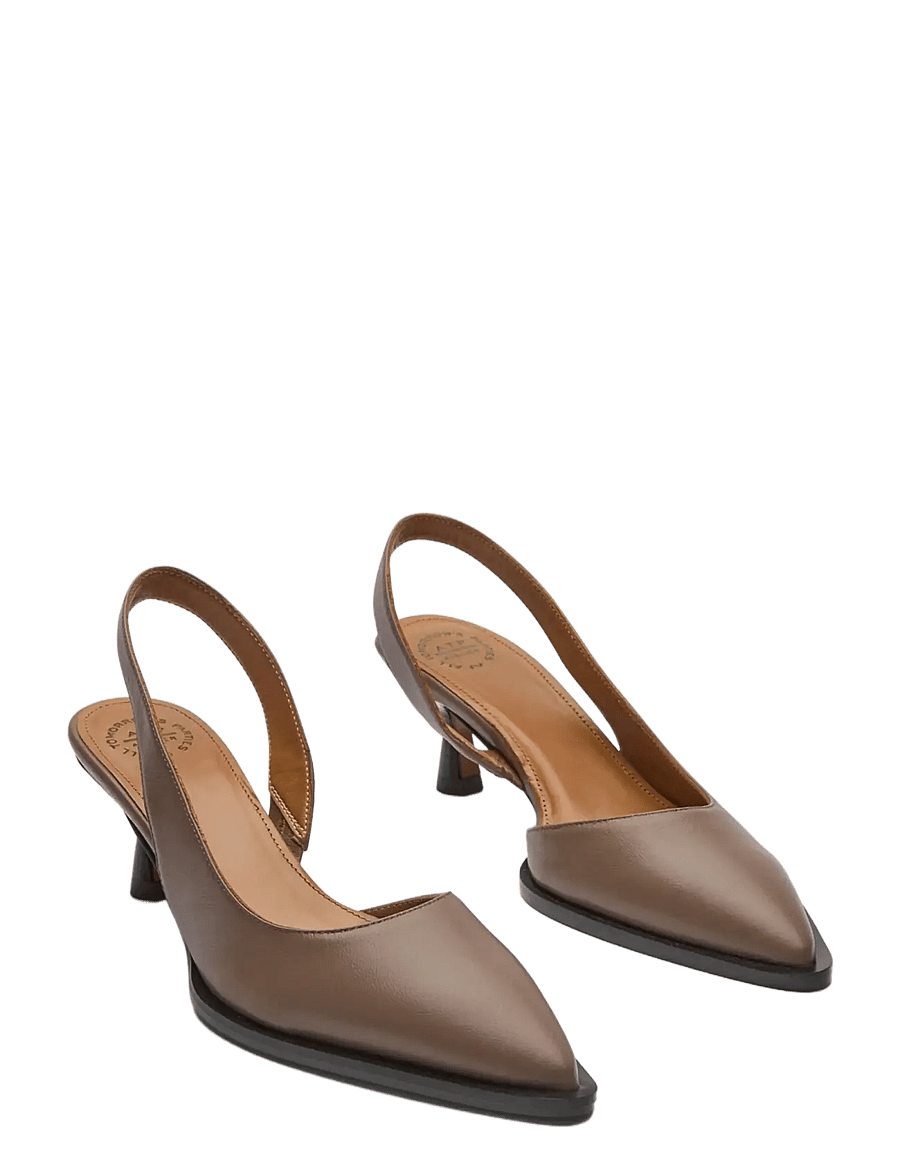 ATP Atelier - Desana Tahini Shiny Nappa - kontsaga slingback-kingad - tahini - 1