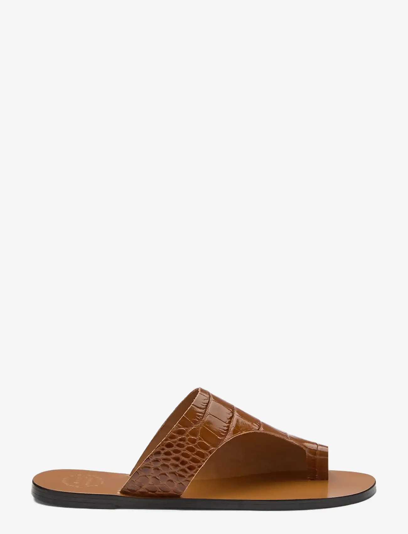 ATP Atelier - Rosa Cannella Printed Croco - flat sandals - cannella - 0