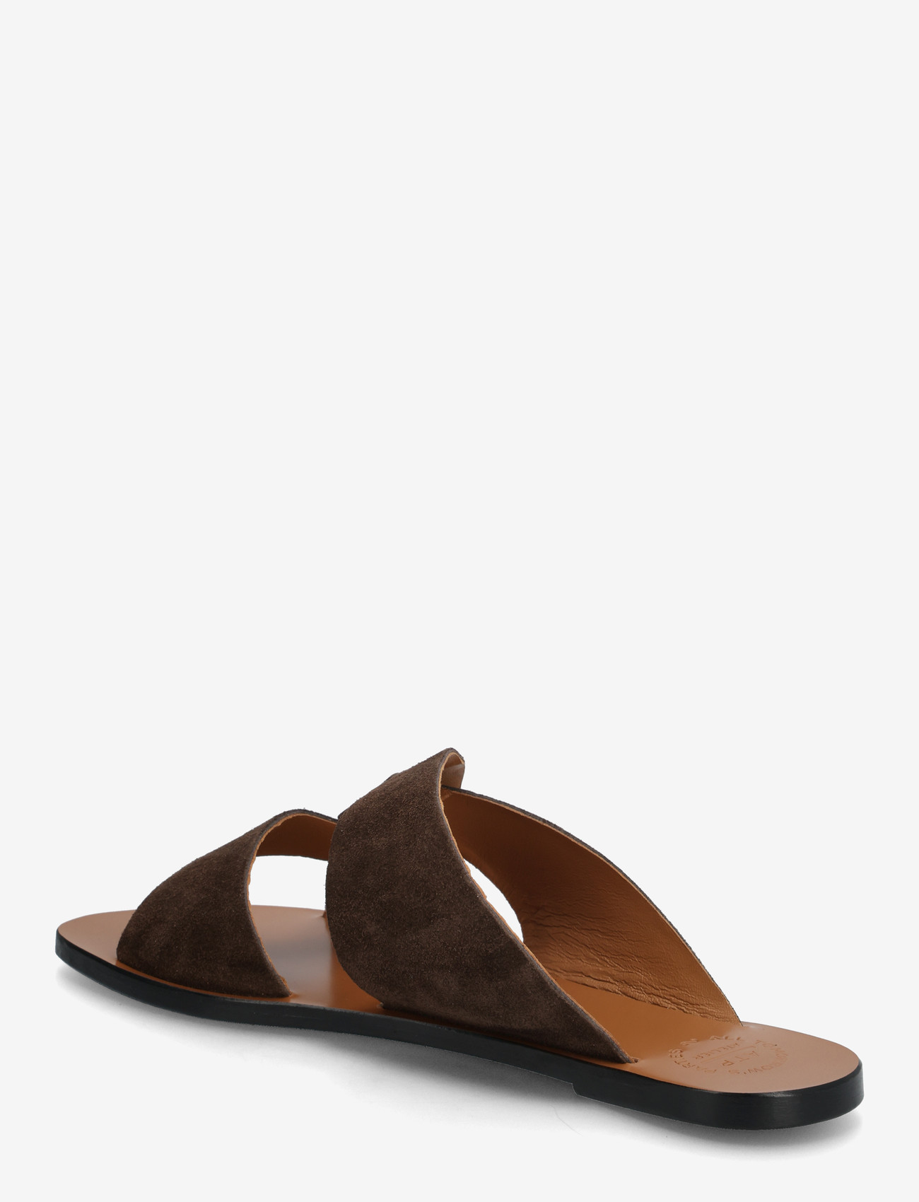ATP Atelier - Allai Walnut Suede - flat sandals - walnut - 3