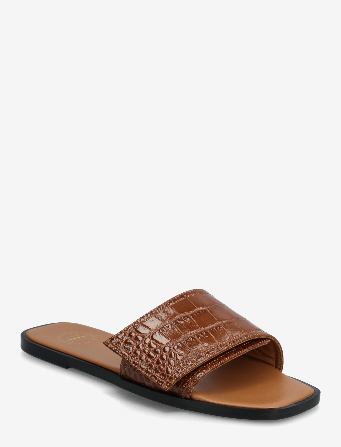 ATP Atelier - Tirano Cannella Printed Croco - flat mules - cannella - 0