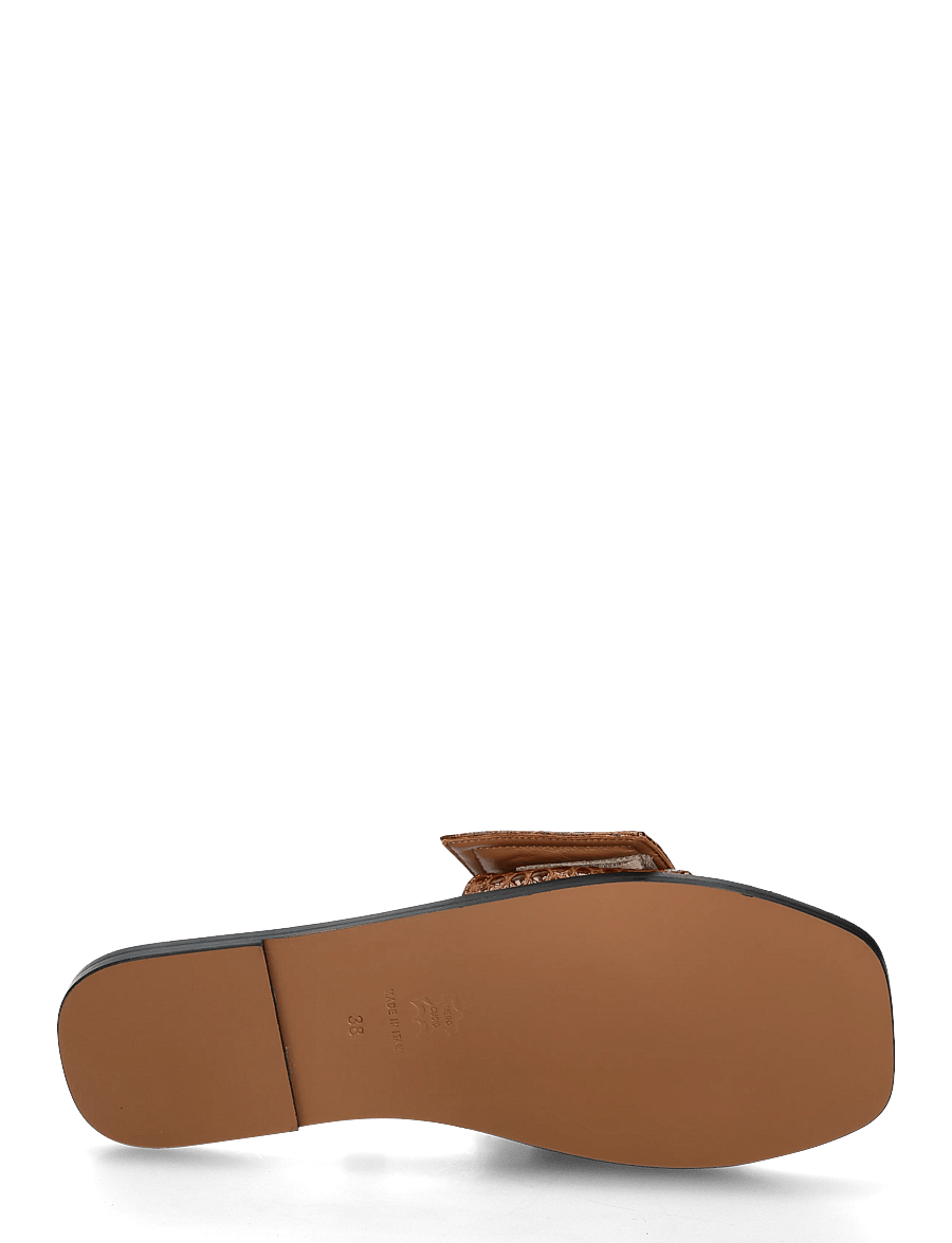 ATP Atelier - Tirano Cannella Printed Croco - flade sandaler - cannella - 4