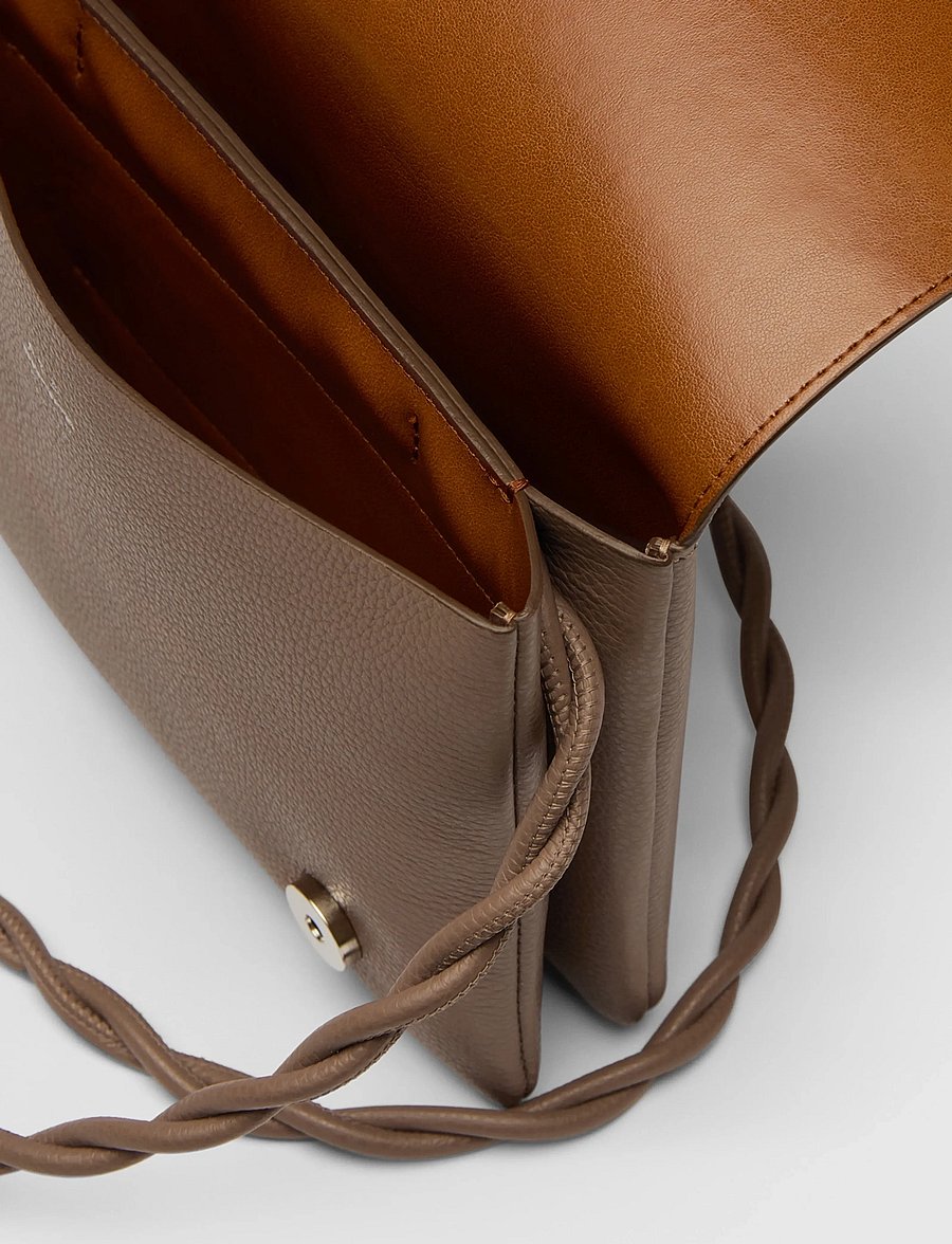 ATP Atelier - Duronia Tahini Double Faced Grained Calf - shoulder bags - tahini - 2