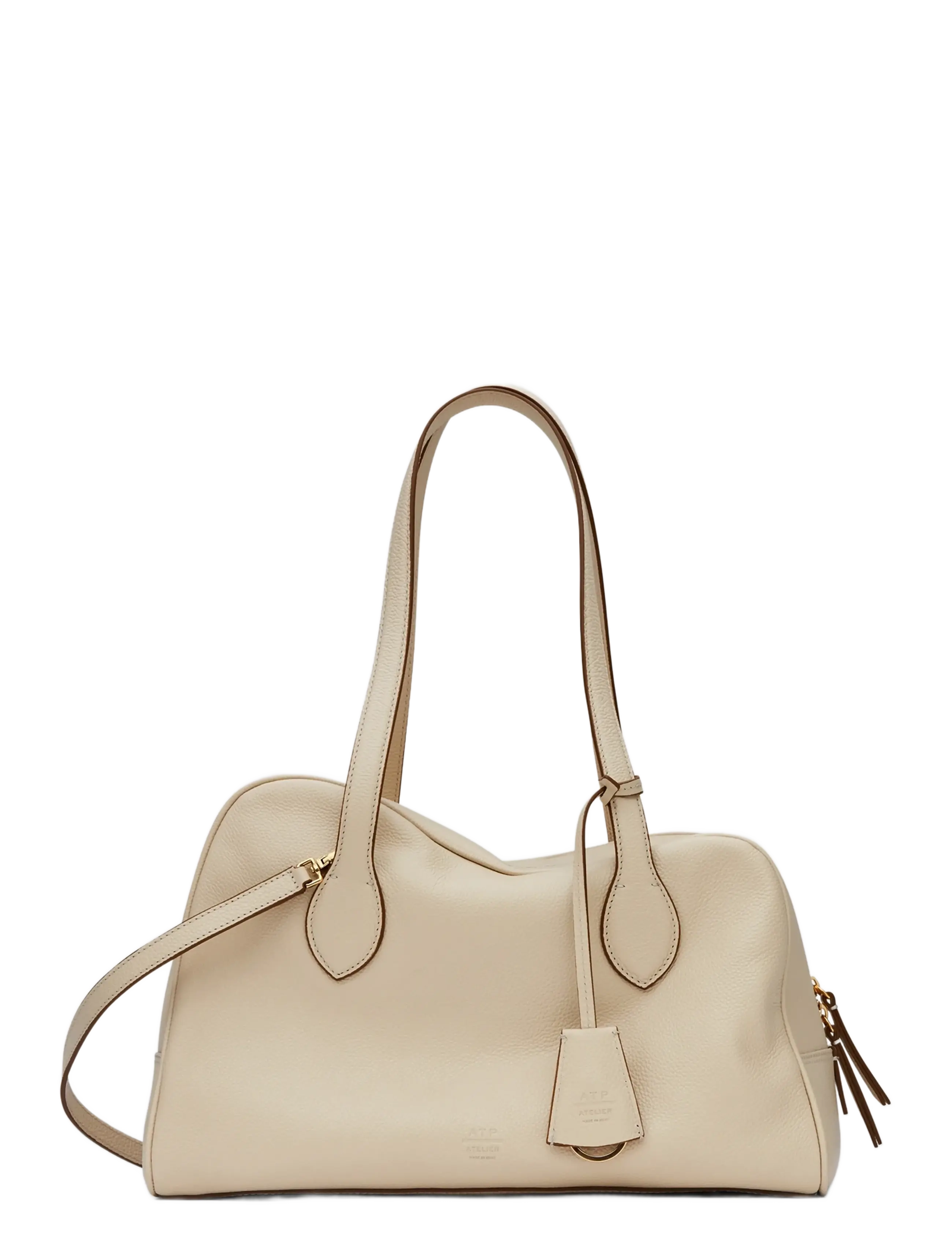 ATP Atelier Noale Mandorla Grained Calf - Väskor - MANDORLA / cream