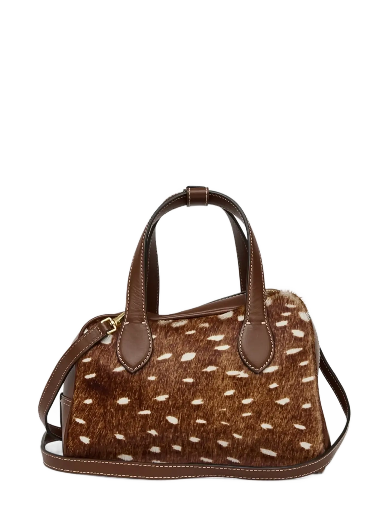 ATP Atelier - Ormelle Cannella Printed Cerbiatto Pony/Vacchetta - top handle tasker - cannella - 2