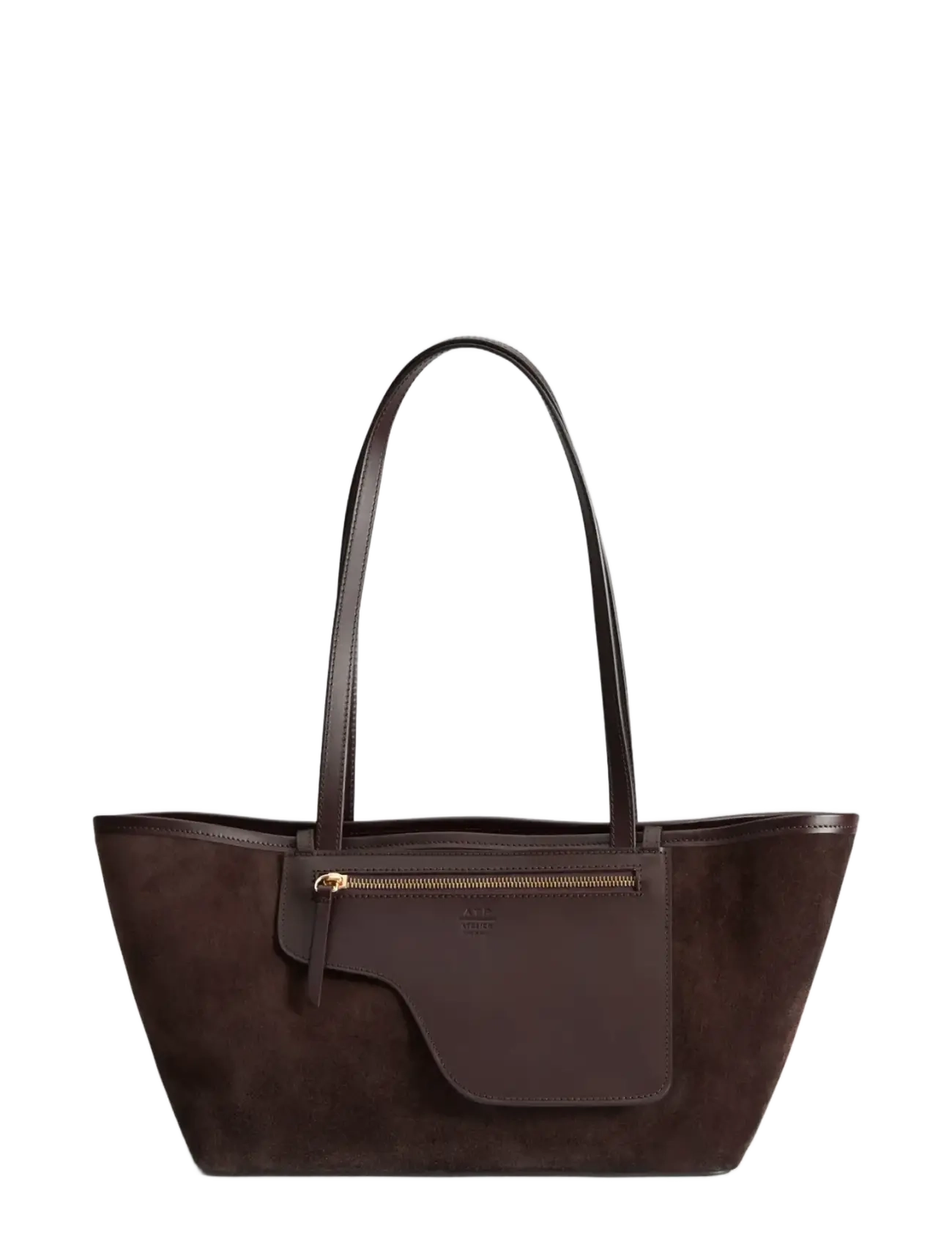 ATP Atelier Gaiba Walnut Suede/Vacchetta - Kotid - WALNUT / brown