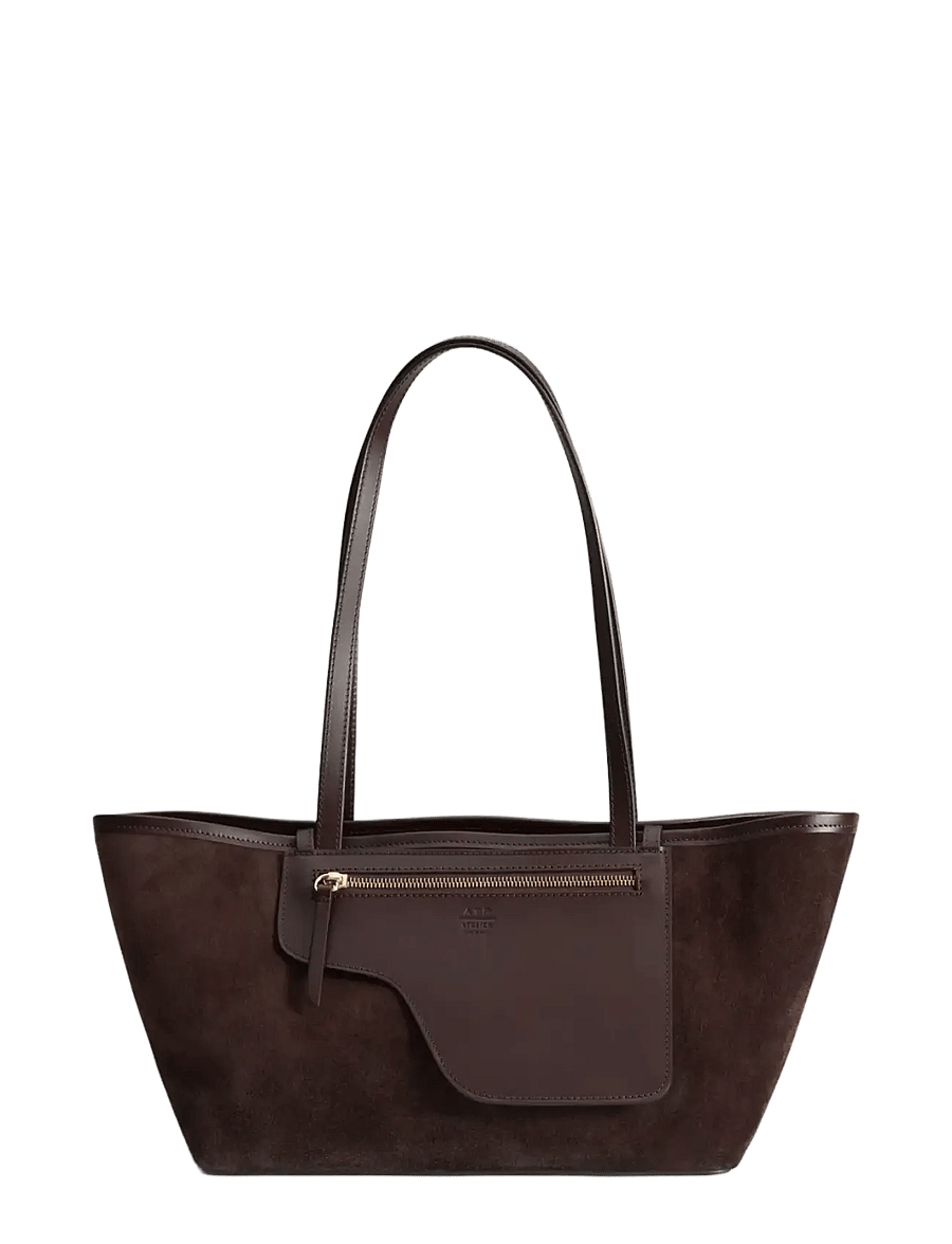 ATP Atelier - Gaiba Walnut Suede/Vacchetta - shoppere - walnut - 0