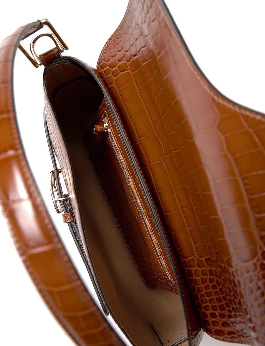 ATP Atelier - Lierna Cannella Printed Croco - top handle tasker - cannella - 4