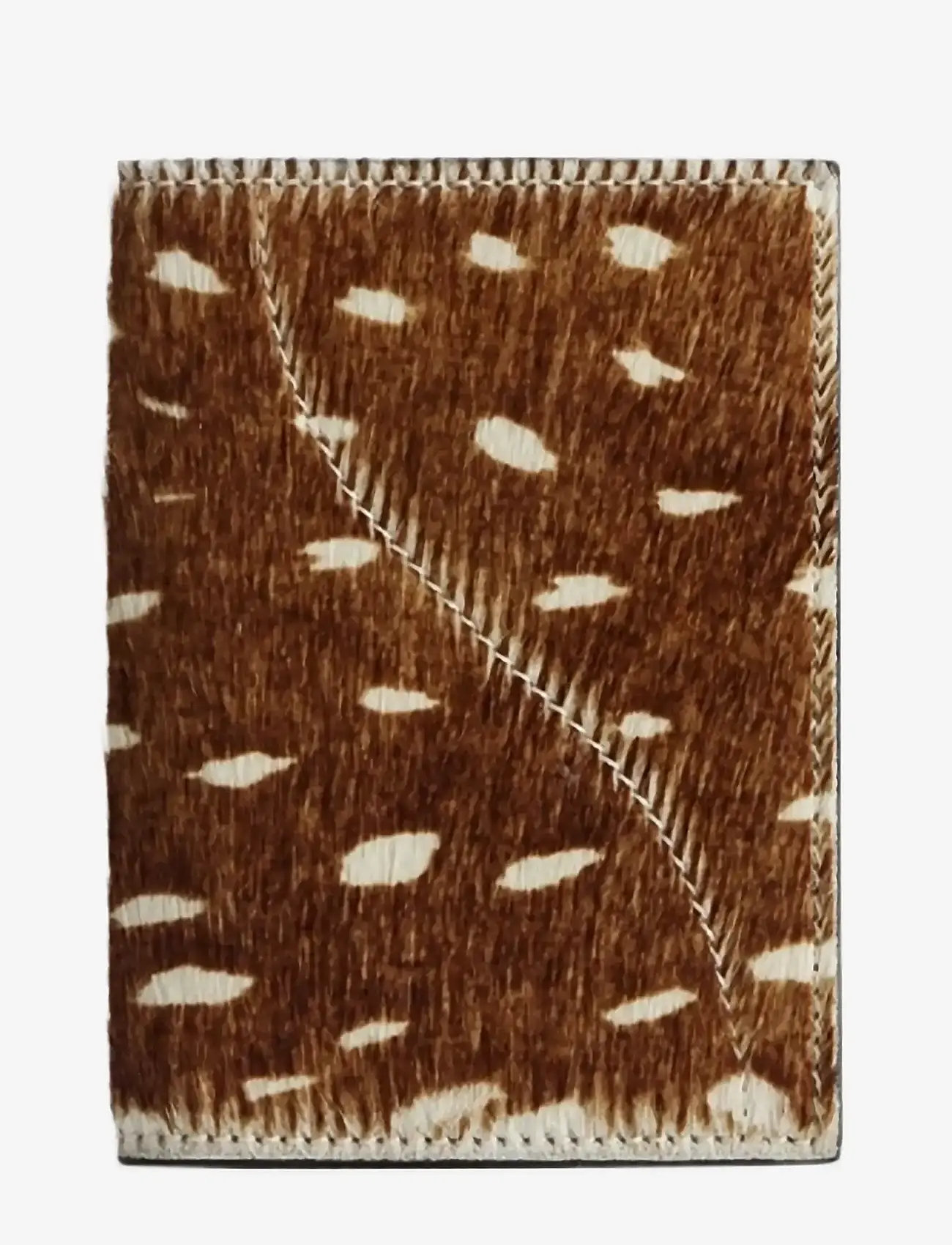 ATP Atelier - Jelsi Cannella Printed Cerbiatto Pony/Vacchetta Passport holder - plånböcker - cannella - 0