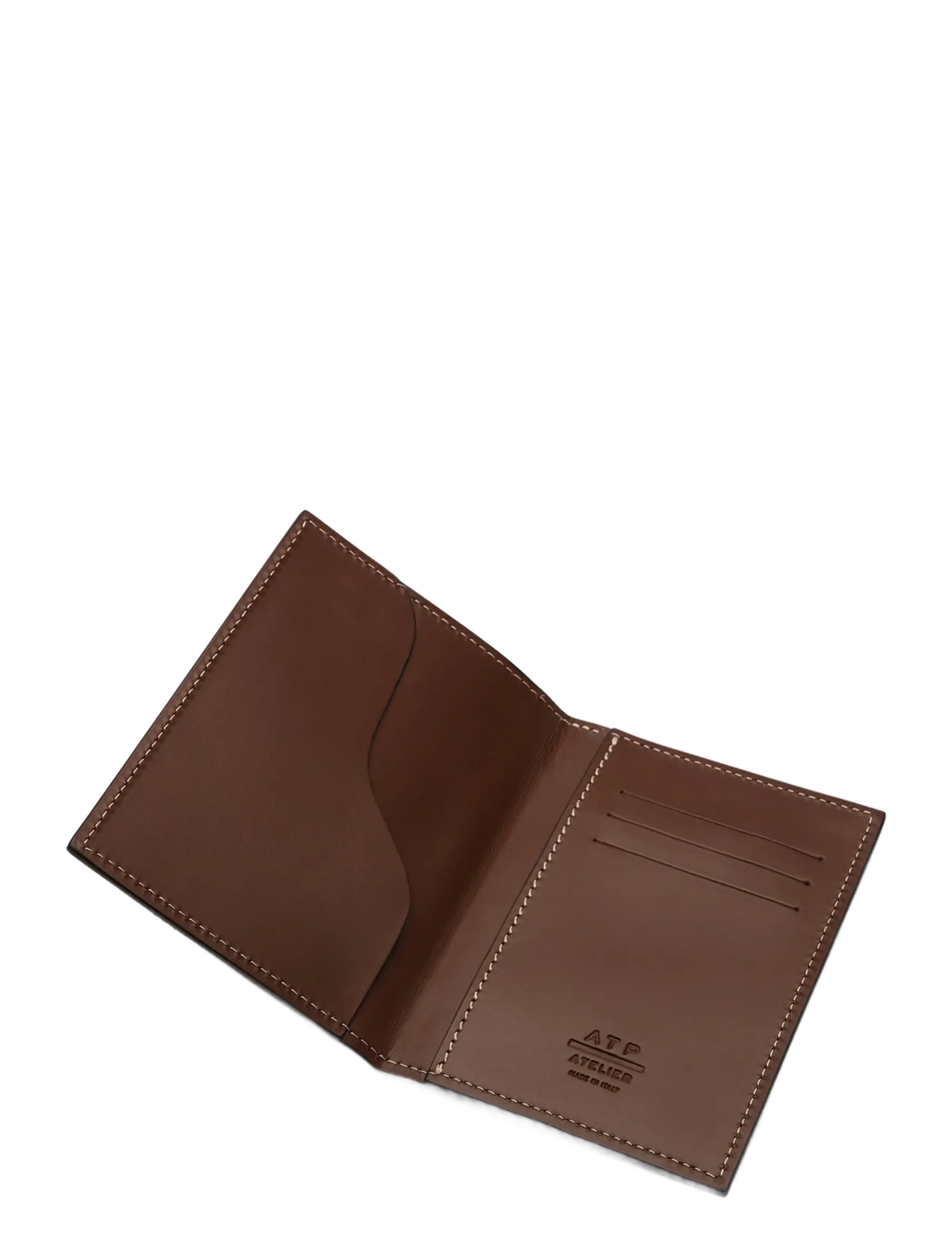 ATP Atelier - Jelsi Cannella Printed Cerbiatto Pony/Vacchetta Passport holder - punge - cannella - 1