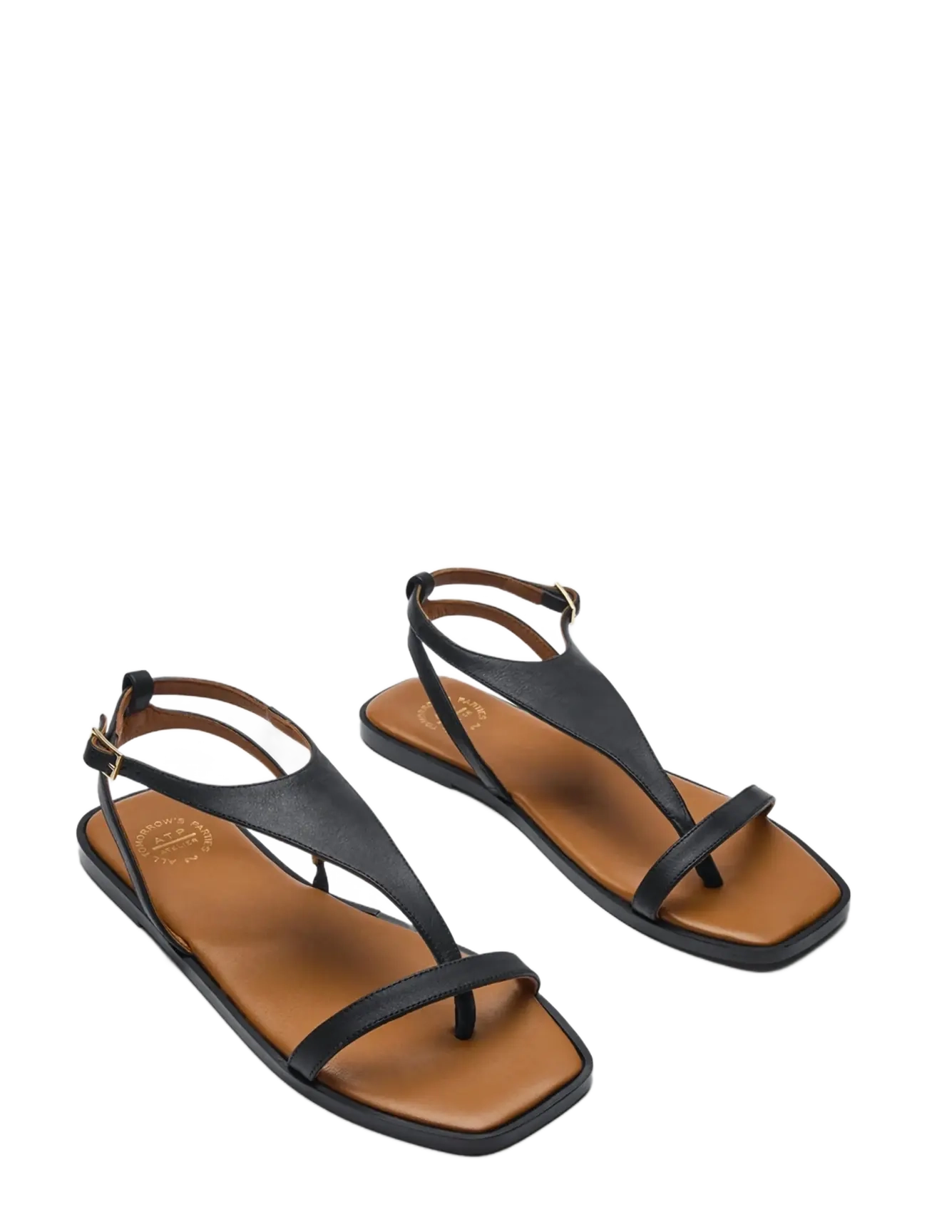 ATP Atelier - Livo Black Calf - flade sandaler - black - 2