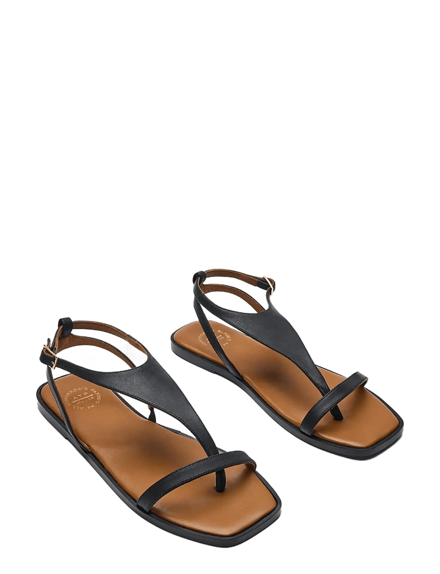 ATP Atelier - Livo Black Calf - flade sandaler - black - 2
