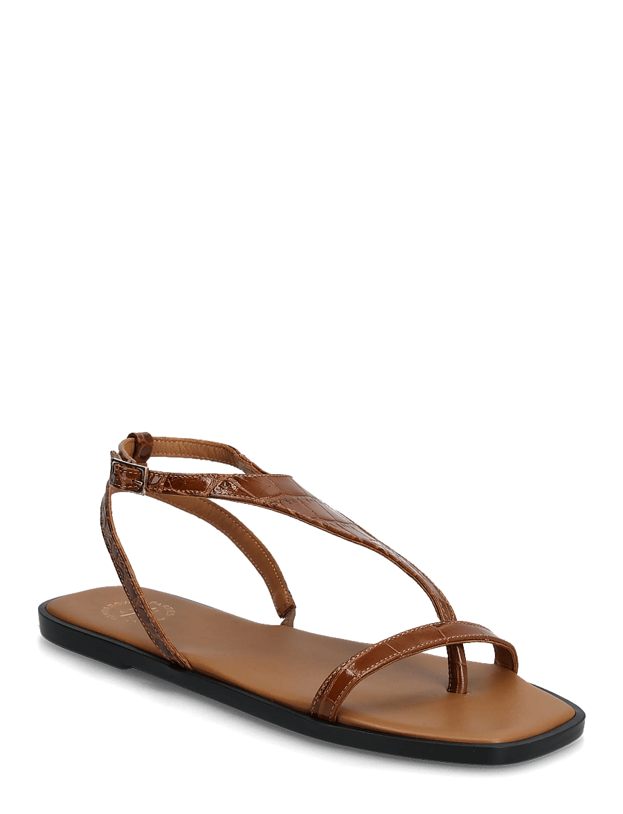 ATP Atelier - Livo Cannella Printed Croco - madalad sandaalid - cannella - 0