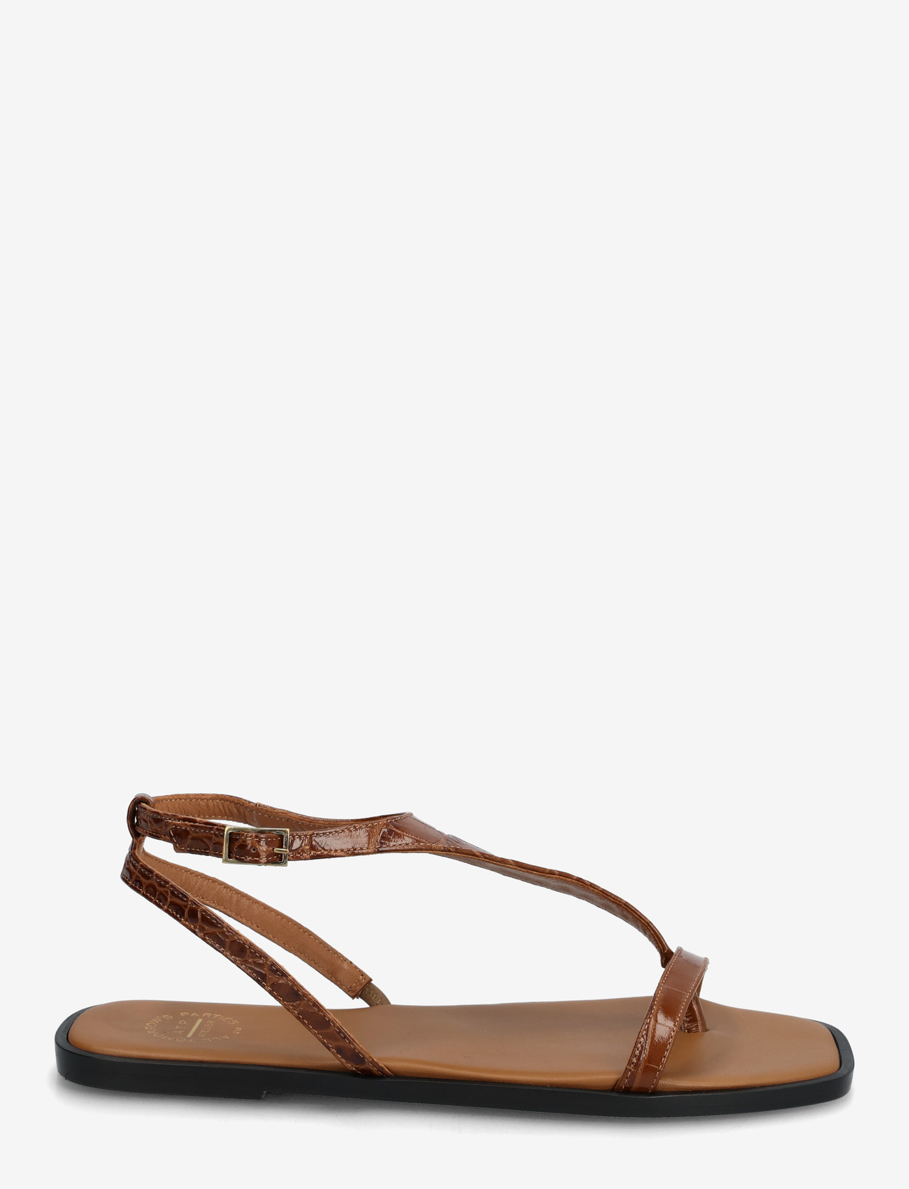 ATP Atelier - Livo Cannella Printed Croco - flade sandaler - cannella - 1