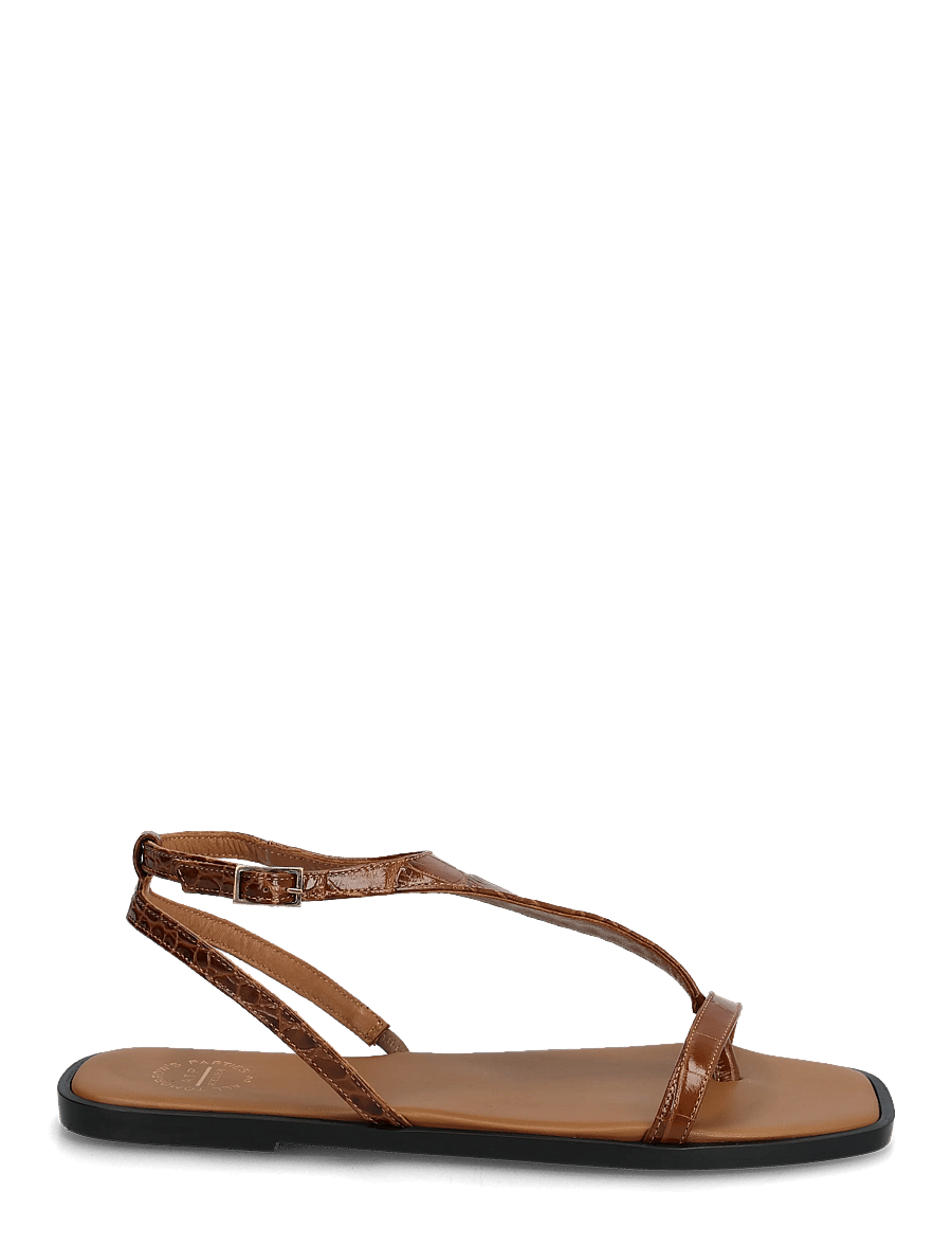 ATP Atelier - Livo Cannella Printed Croco - madalad sandaalid - cannella - 1