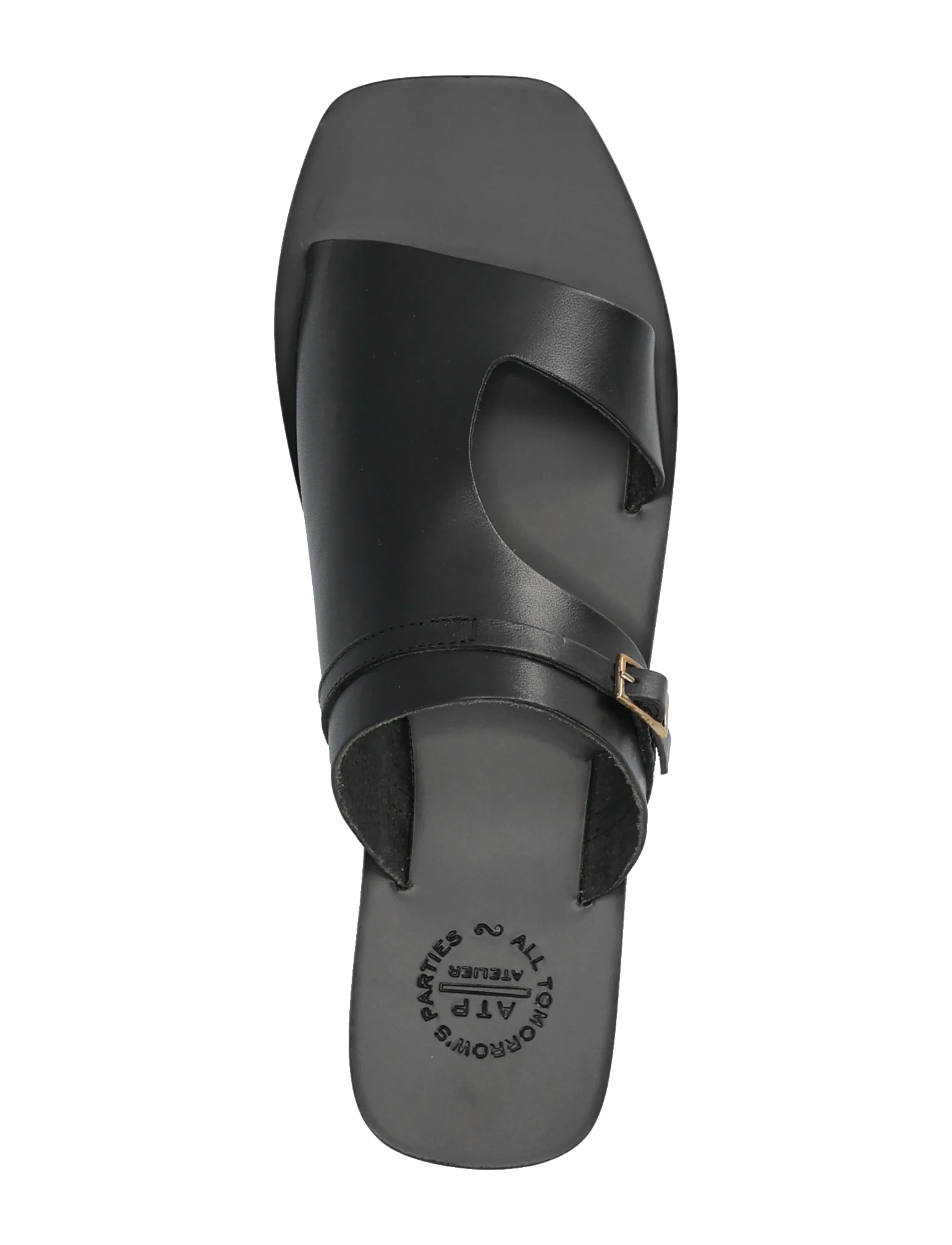 ATP Atelier - Varna Black Vacchetta - flatir sandalar - black - 3
