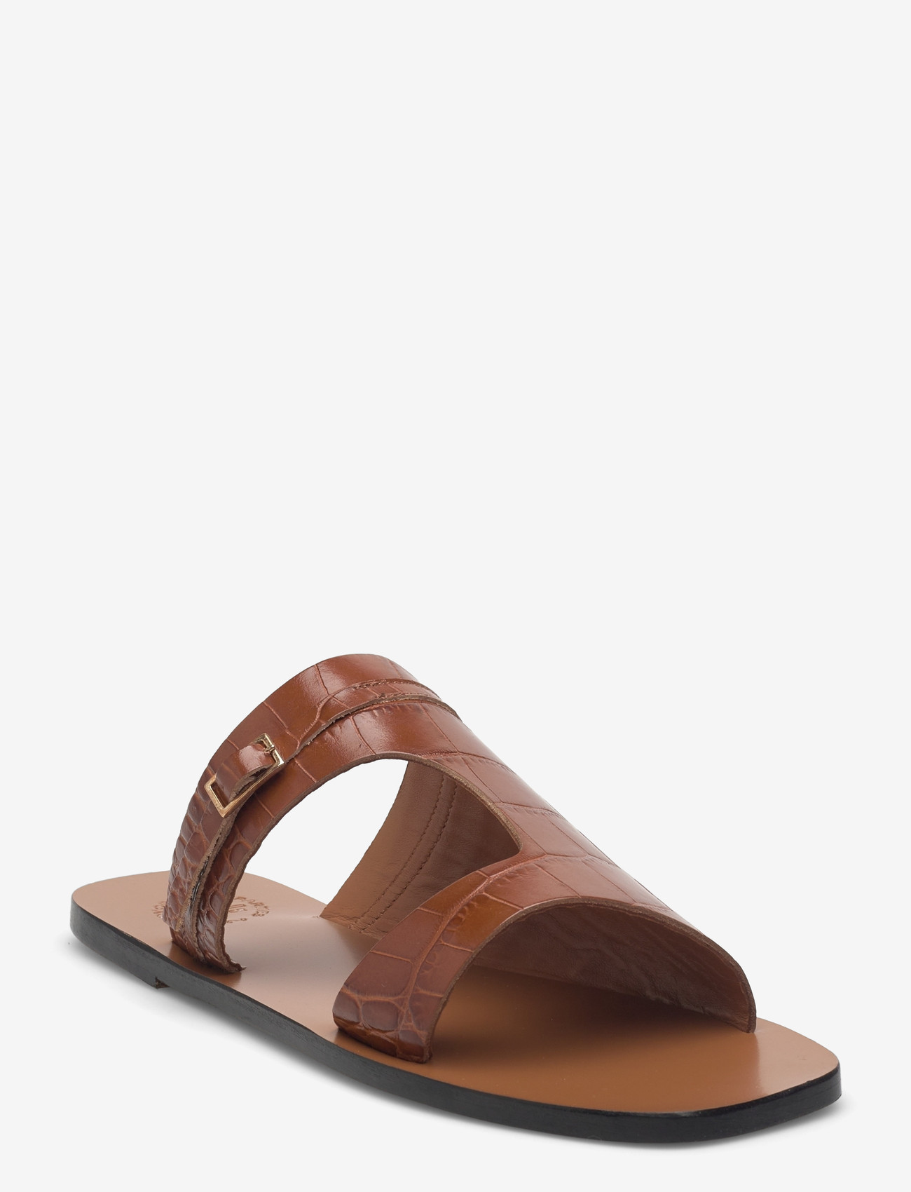 ATP Atelier - Varna Cannella Printed Croco - flade sandaler - cannella - 0