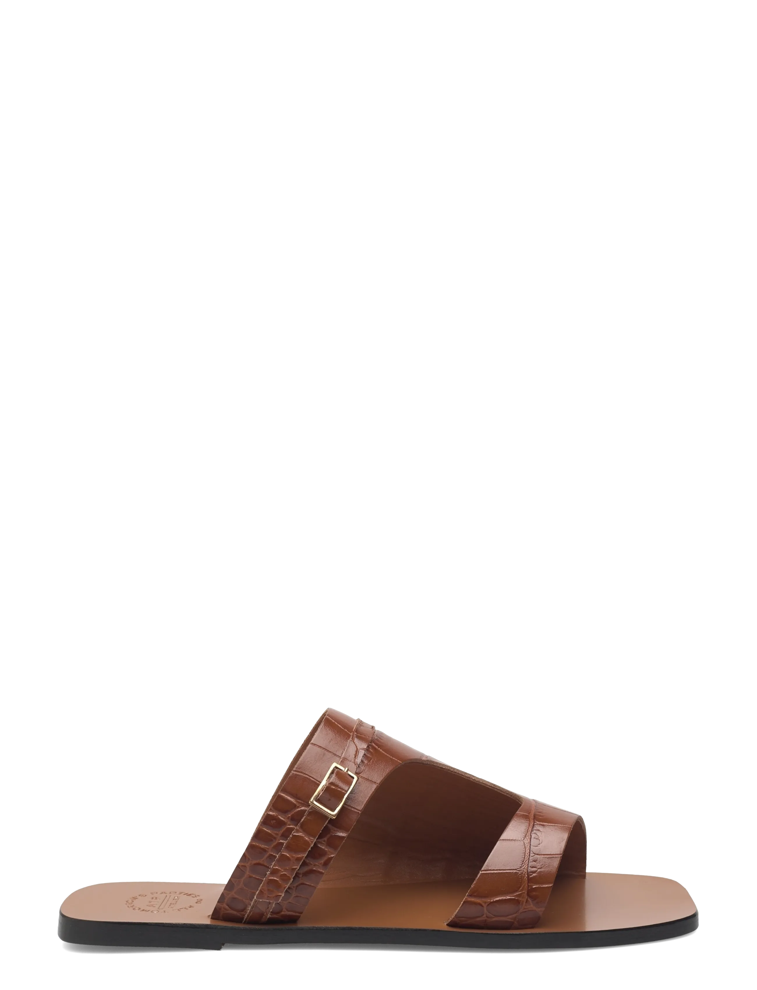 ATP Atelier - Varna Cannella Printed Croco - flat sandals - cannella - 1