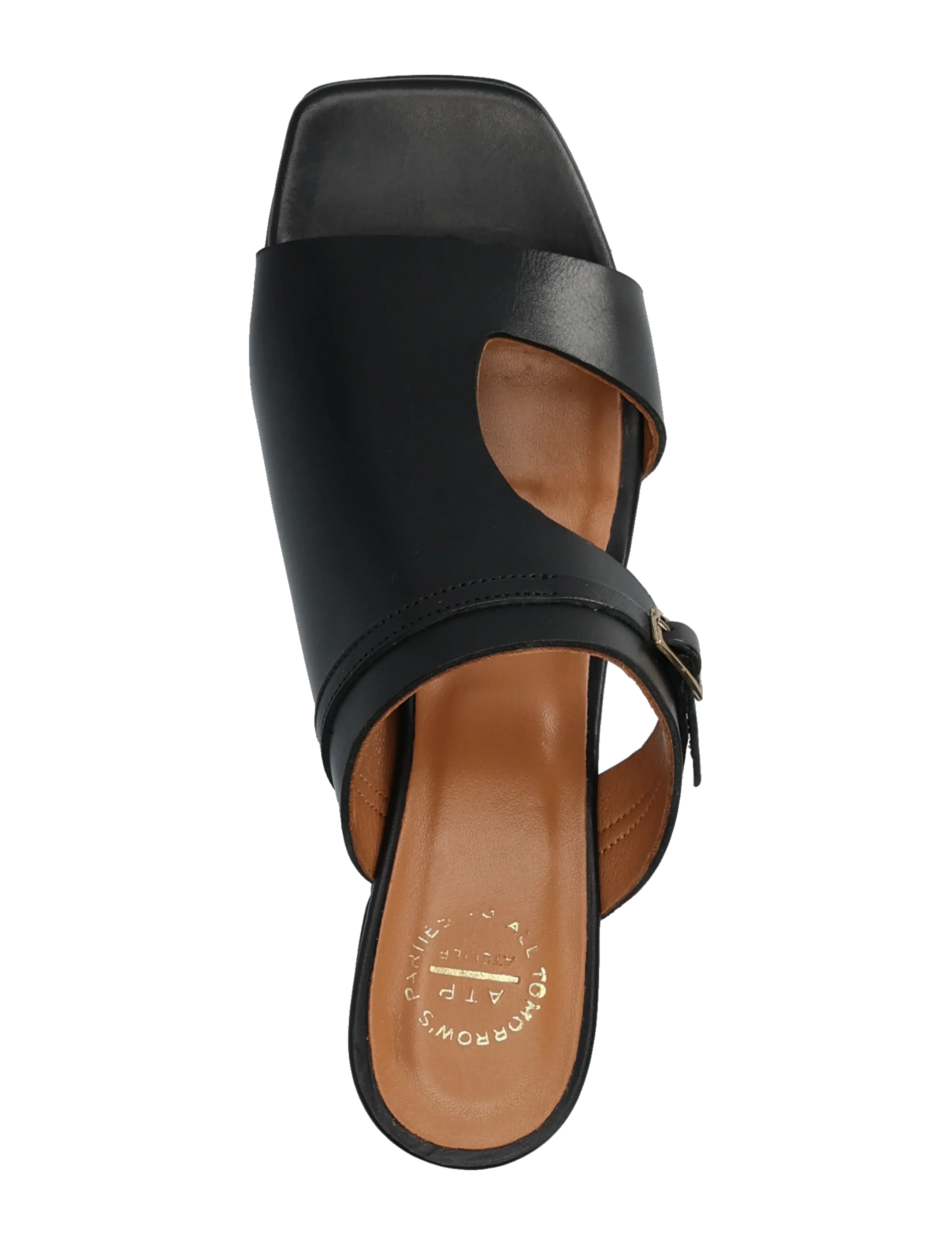 ATP Atelier - Ossana Black Vacchetta - mules med klack - black - 3