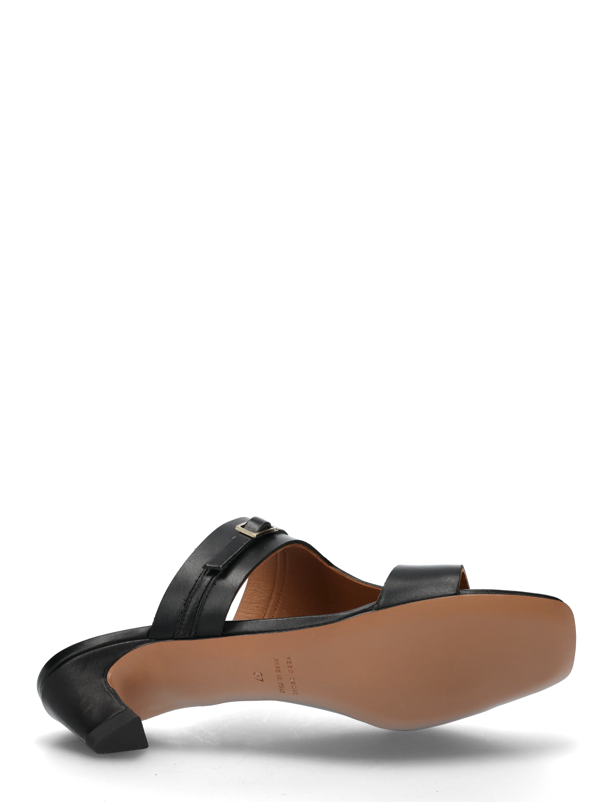 ATP Atelier - Ossana Black Vacchetta - mules med klack - black - 4