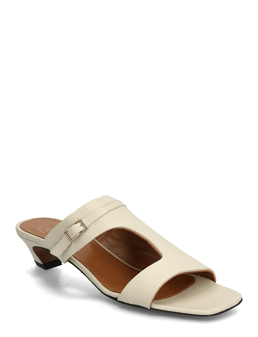 ATP Atelier - Ossana Mandorla Grained Calf - mules med hæle - mandorla - 0