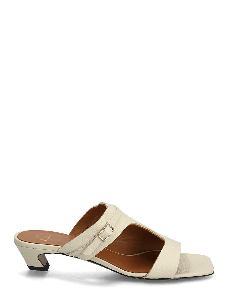 ATP Atelier - Ossana Mandorla Grained Calf - mules med hæle - mandorla - 1