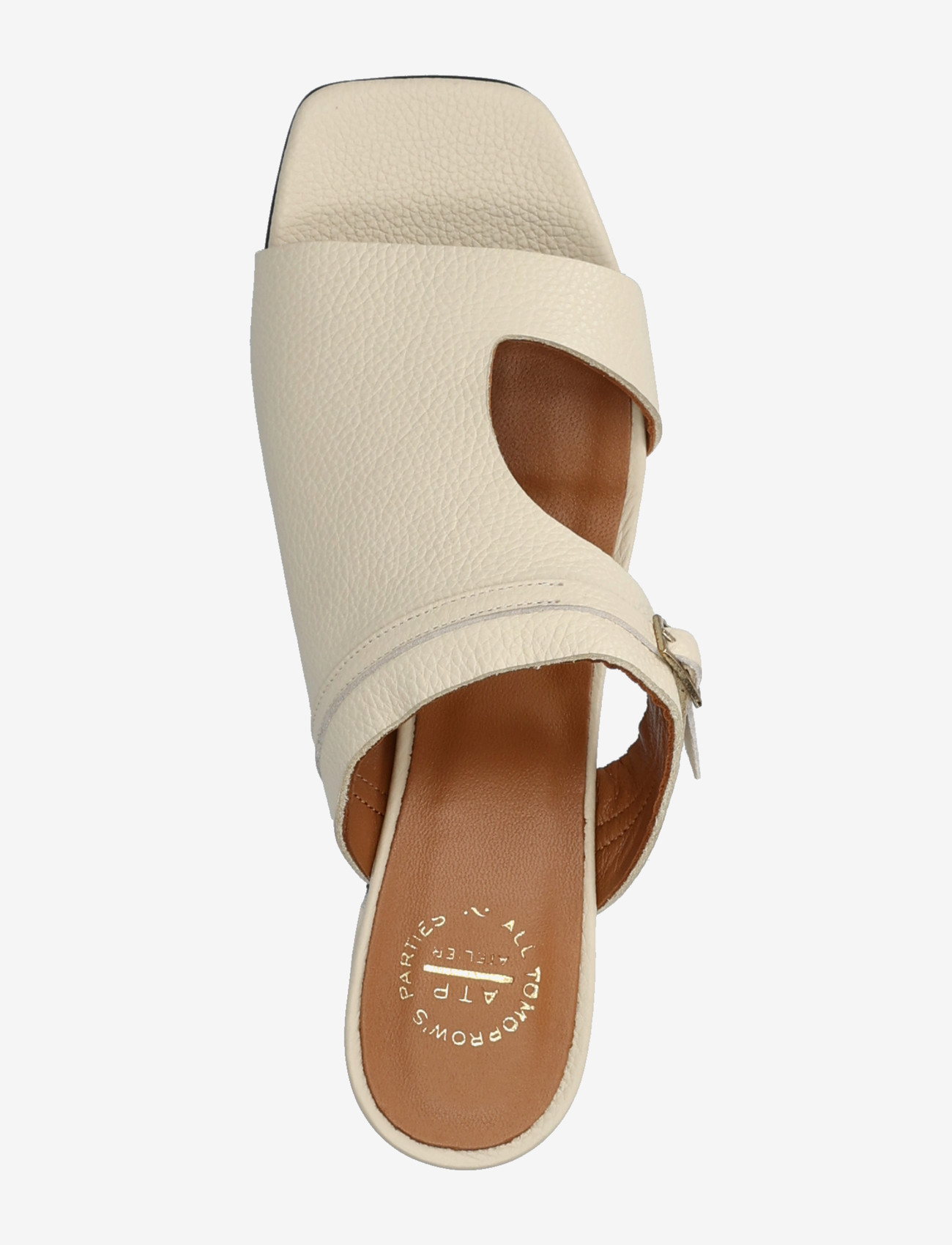 ATP Atelier - Ossana Mandorla Grained Calf - mules med klack - mandorla - 3