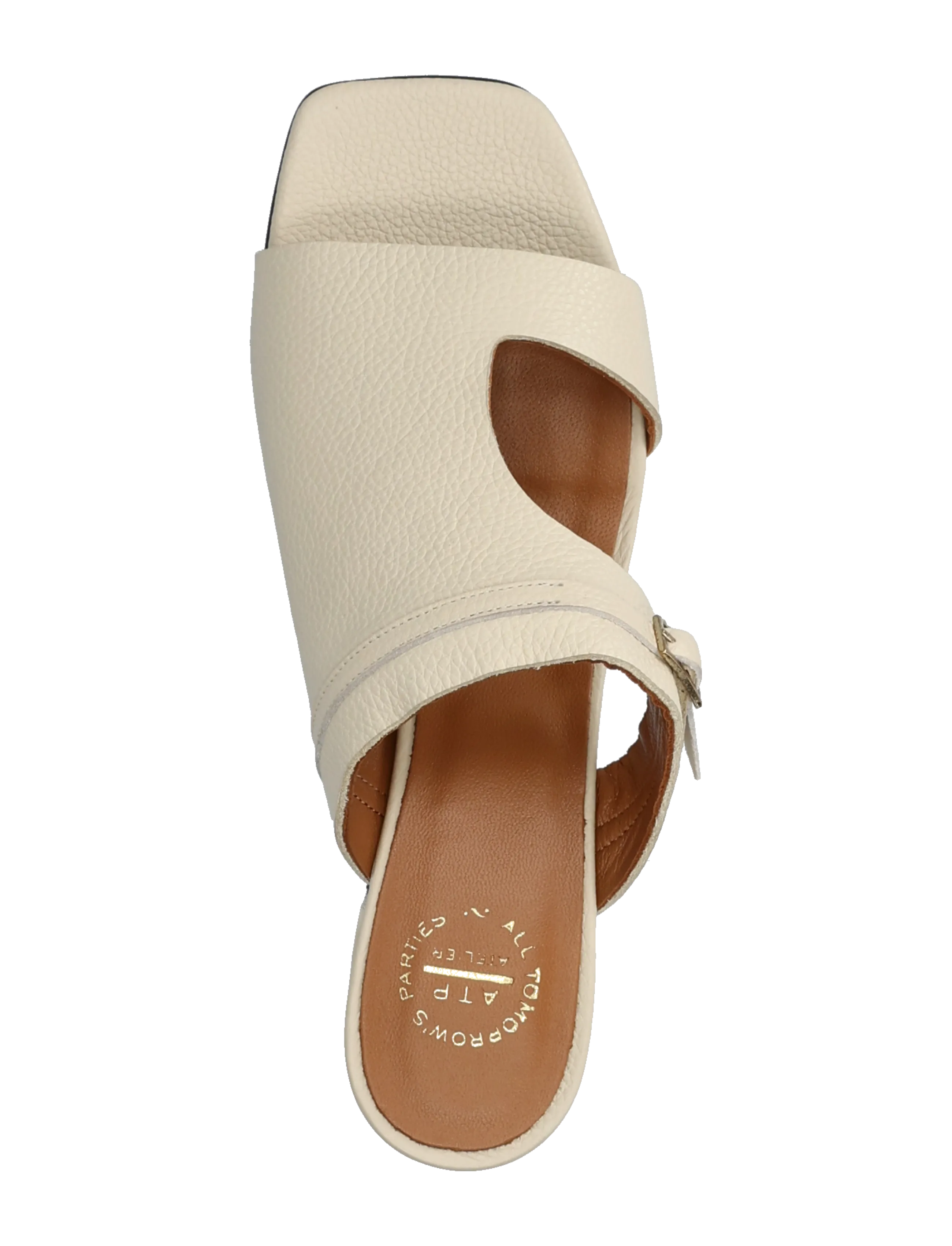 ATP Atelier - Ossana Mandorla Grained Calf - buty z odkrytą piętą na obcasach - mandorla - 3